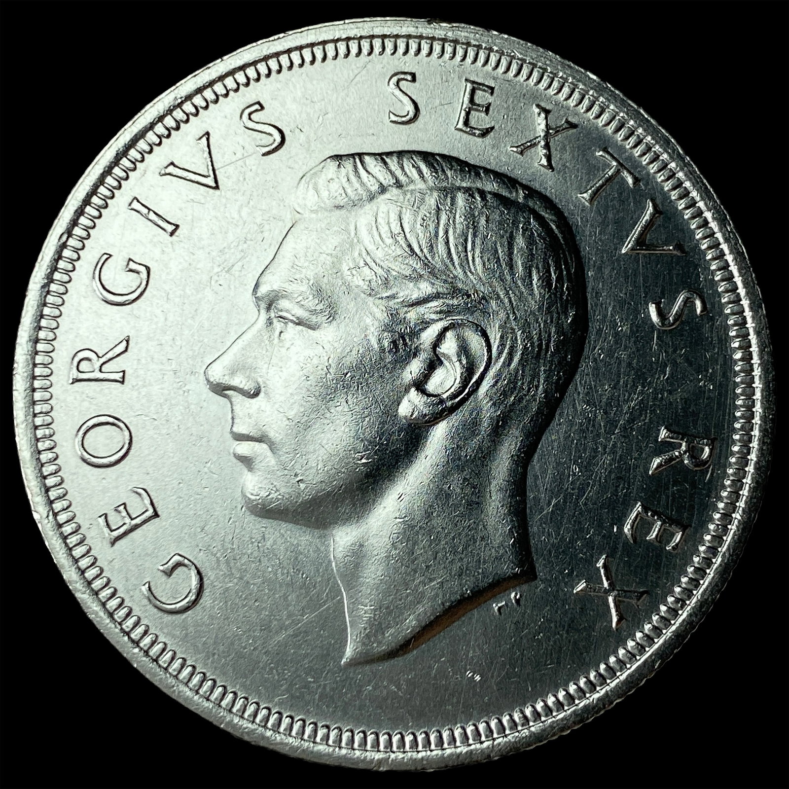 1950 South Africa Silver 5 Shillings UNCIRCULATED: 1950 South Africa Silver 5 Shillings UNCIRCULATED