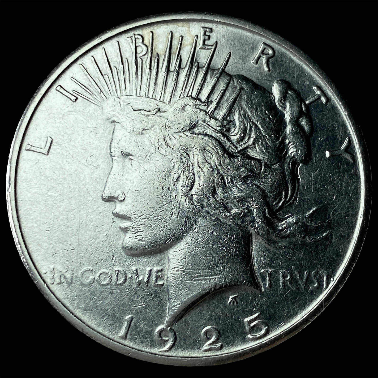 1925-S Silver Peace Dollar UNCIRCULATED: 1925-S Silver Peace Dollar UNCIRCULATED