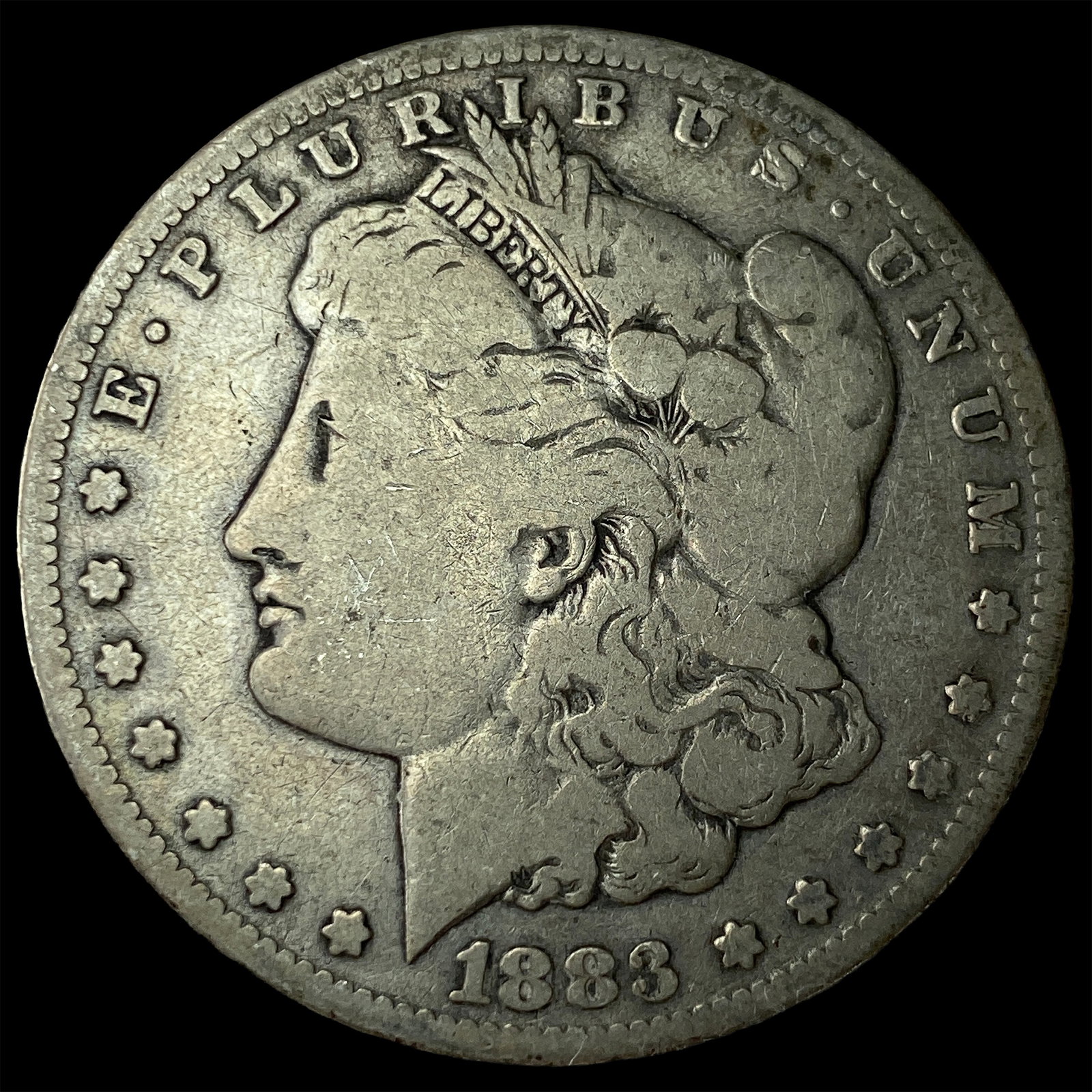 1883-CC Silver Morgan Dollar LIGHTLY CIRCULATED: 1883-CC Silver Morgan Dollar LIGHTLY CIRCULATED