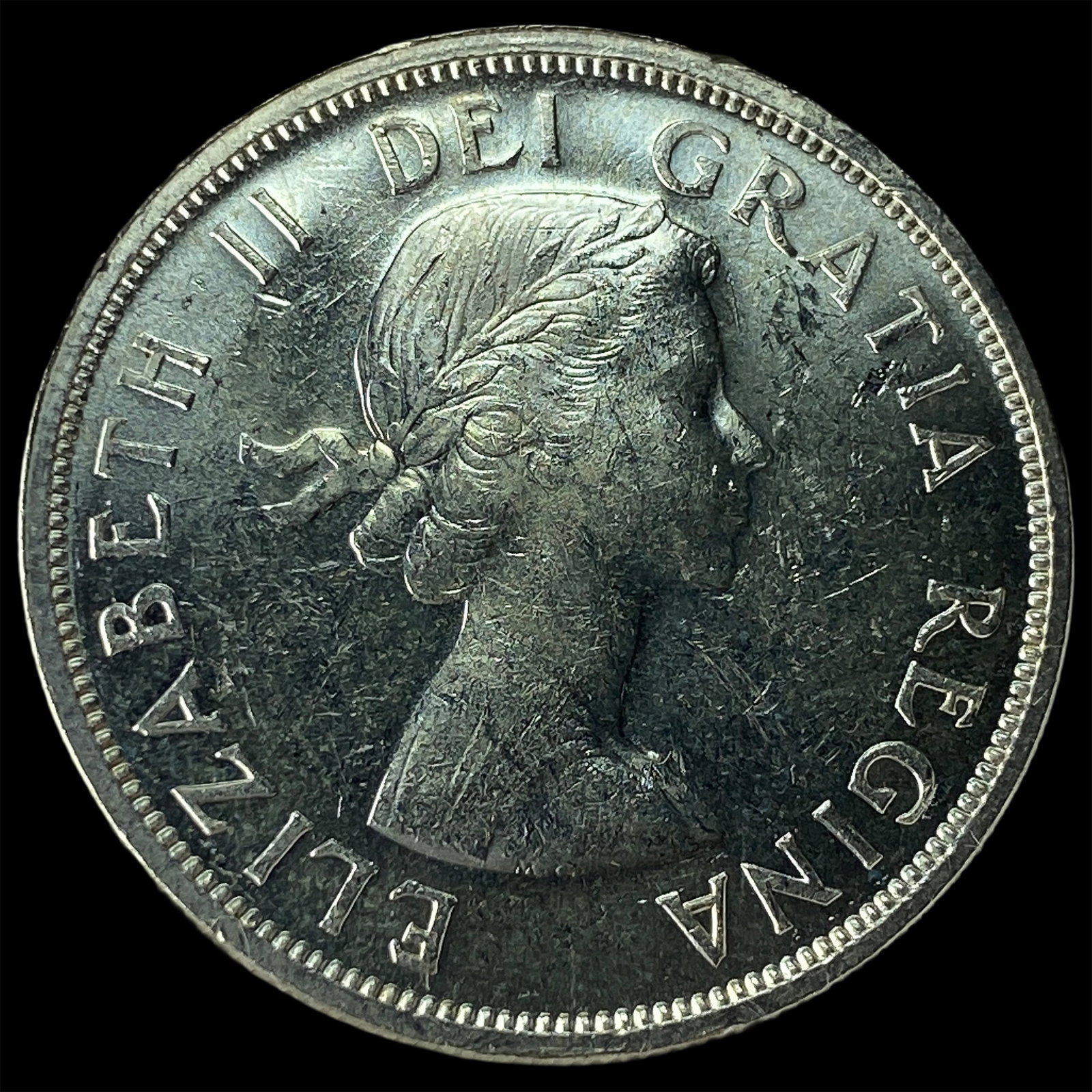 1958 Canada Silver Dollar British Columbia GEM BU: 1958 Canada Silver Dollar British Columbia GEM BU