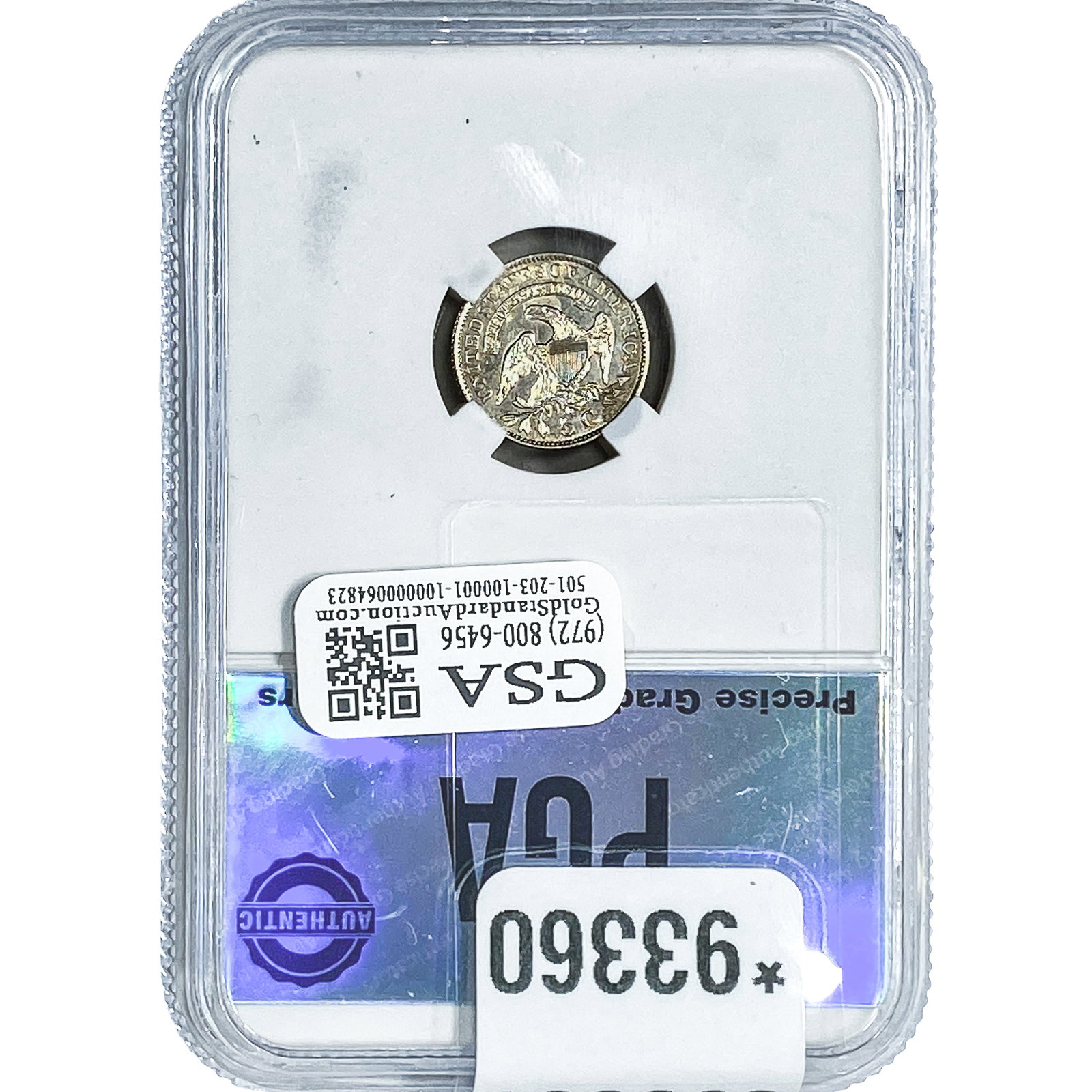 1830 Capped Bust Half Dime PGA MS64PL - 2