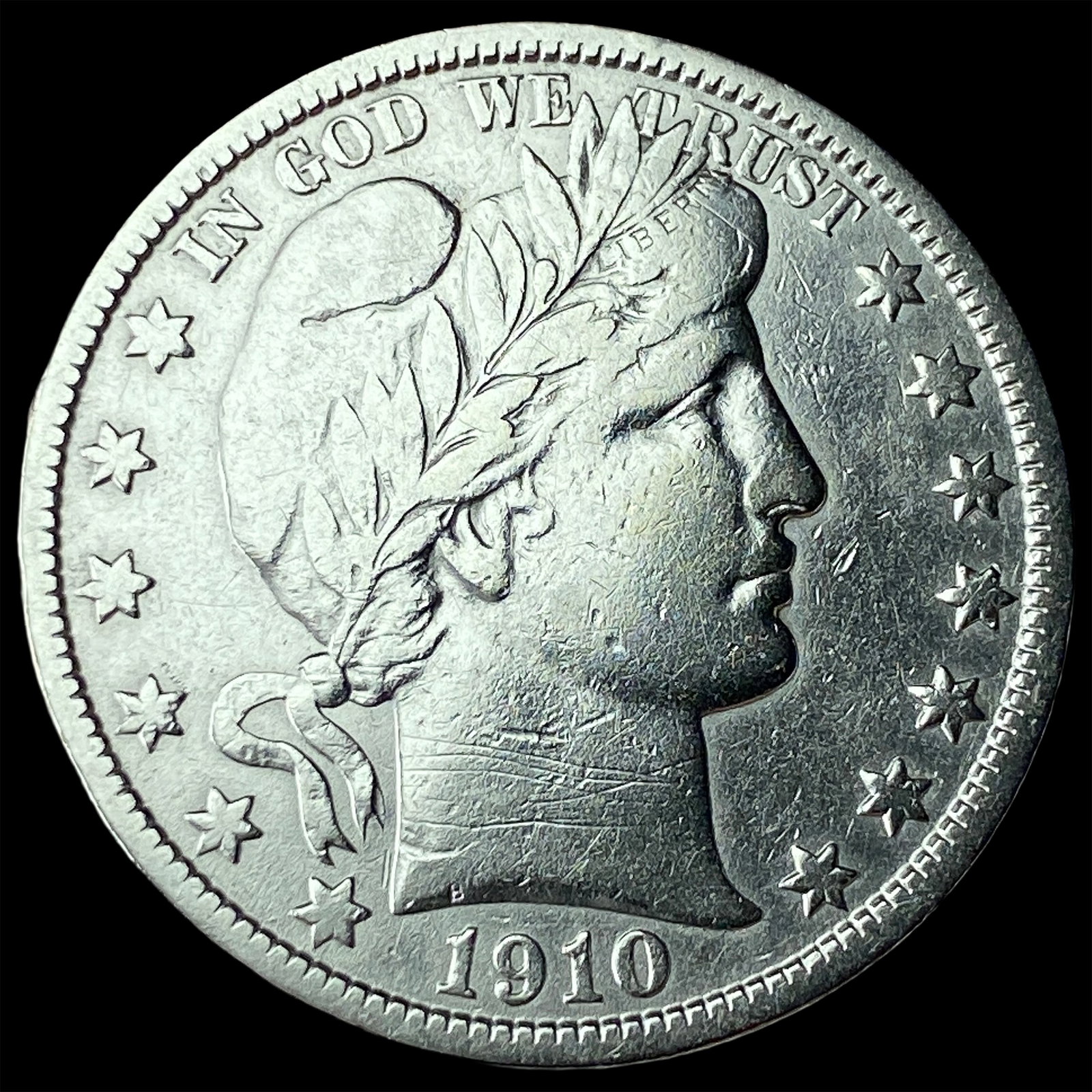 1910-S Silver Barber Half Dollar NEARLY UNCIRCULATED (1 of 2)