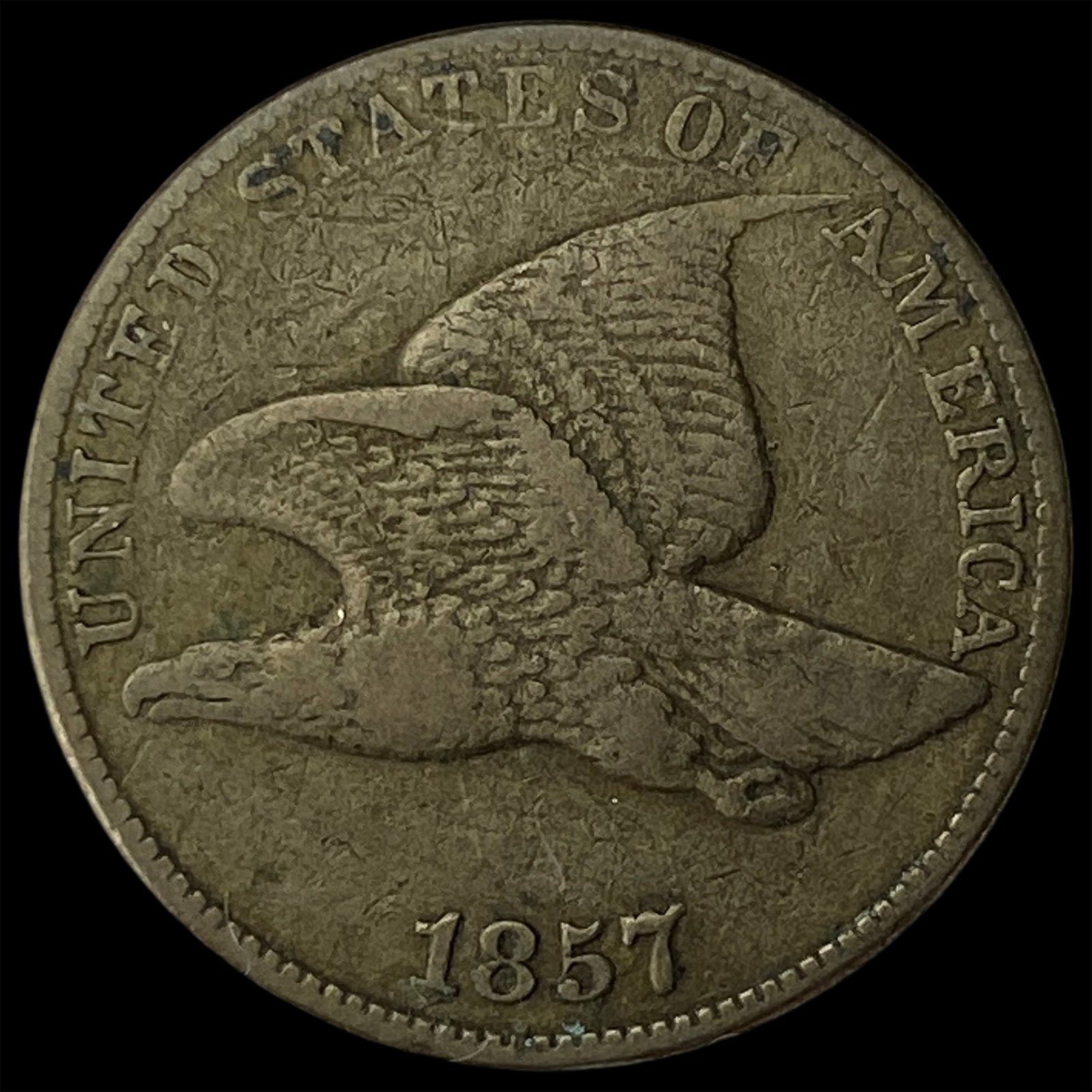 1857 Flying Eagle Cent LIGHTLY CIRCULATED: 1857 Flying Eagle Cent LIGHTLY CIRCULATED