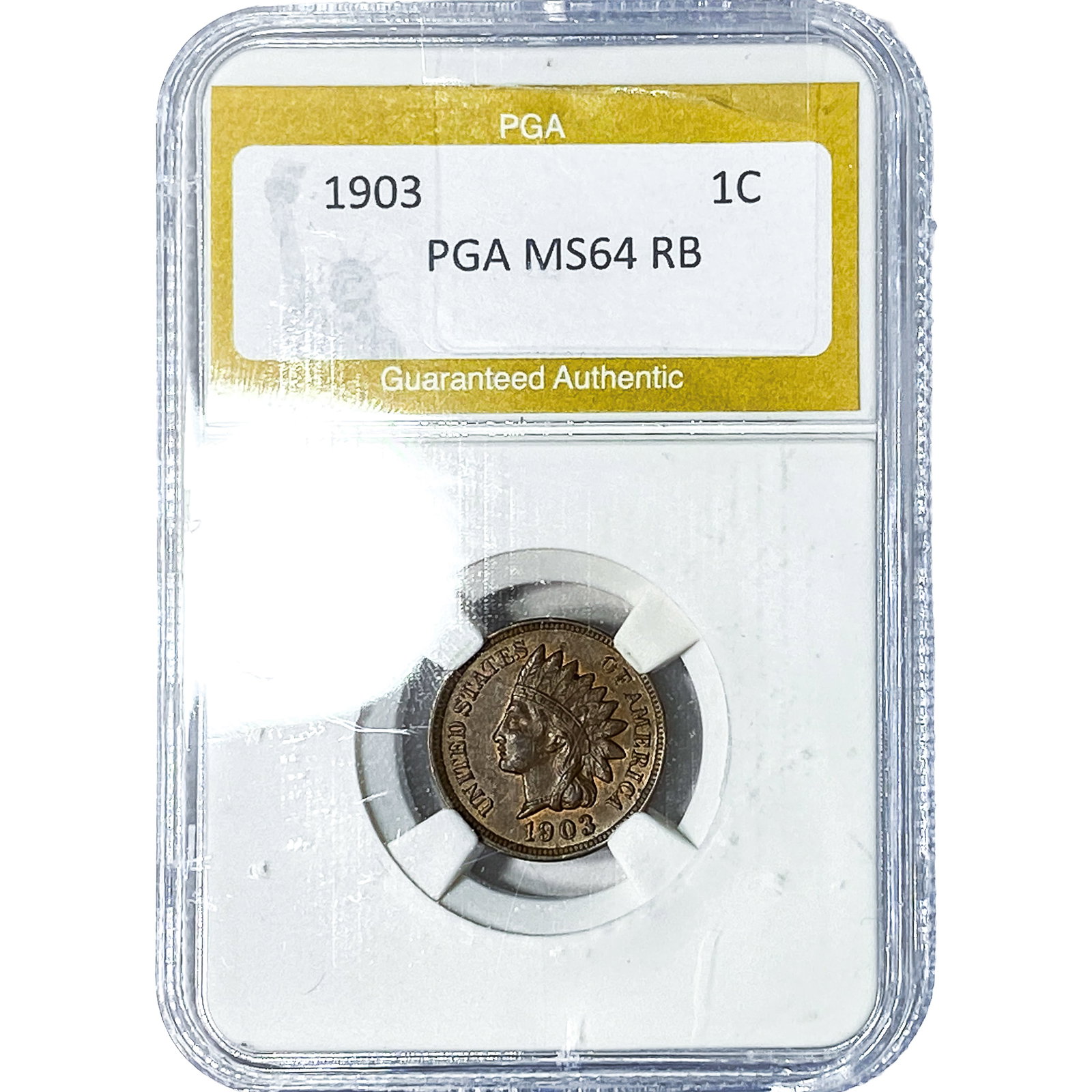 1903 Indian Head Cent PGA MS64RB: 1903 Indian Head Cent PGA MS64RB