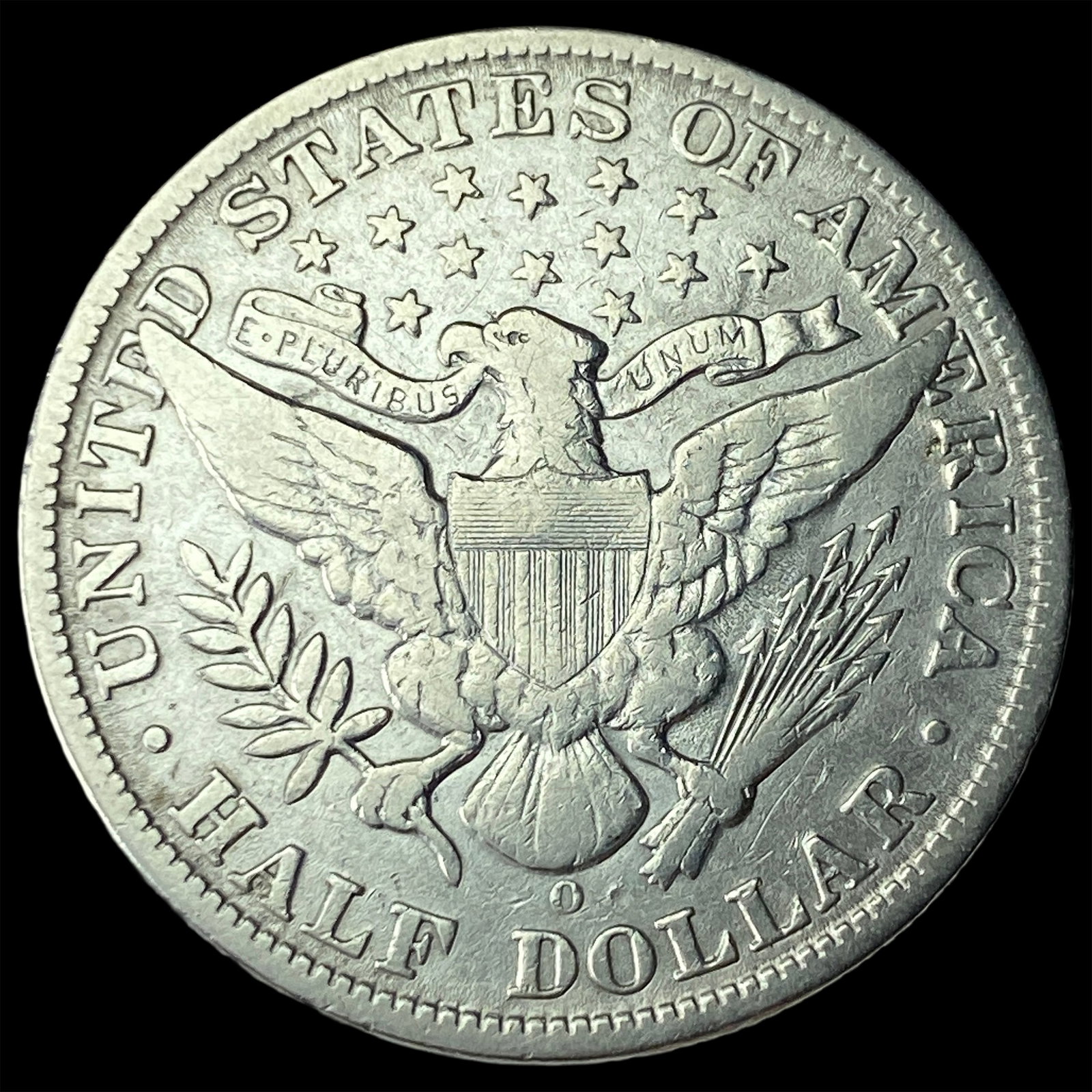 1908-O Silver Barber Half Dollar NEARLY UNCIRCULATED - 2