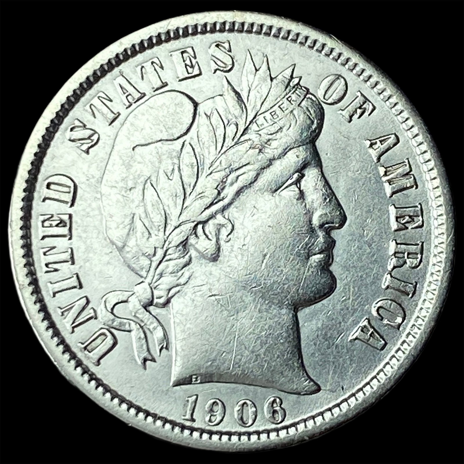 1906-O Silver Barber Dime UNCIRCULATED: 1906-O Silver Barber Dime UNCIRCULATED