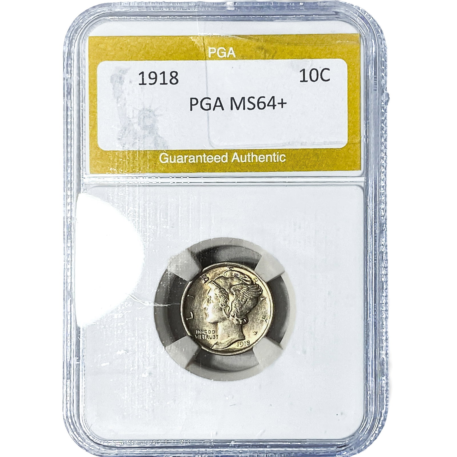 1918 Mercury Silver Dime PGA MS64+ (1 of 2)