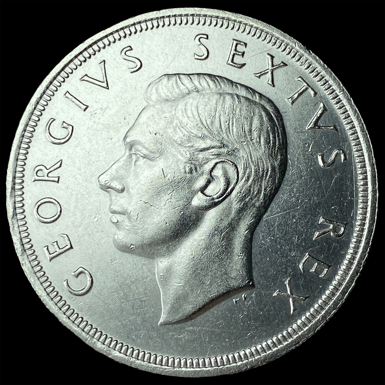 1948 South Africa Silver 5 Shillings CHOICE BU: 1948 South Africa Silver 5 Shillings CHOICE BU
