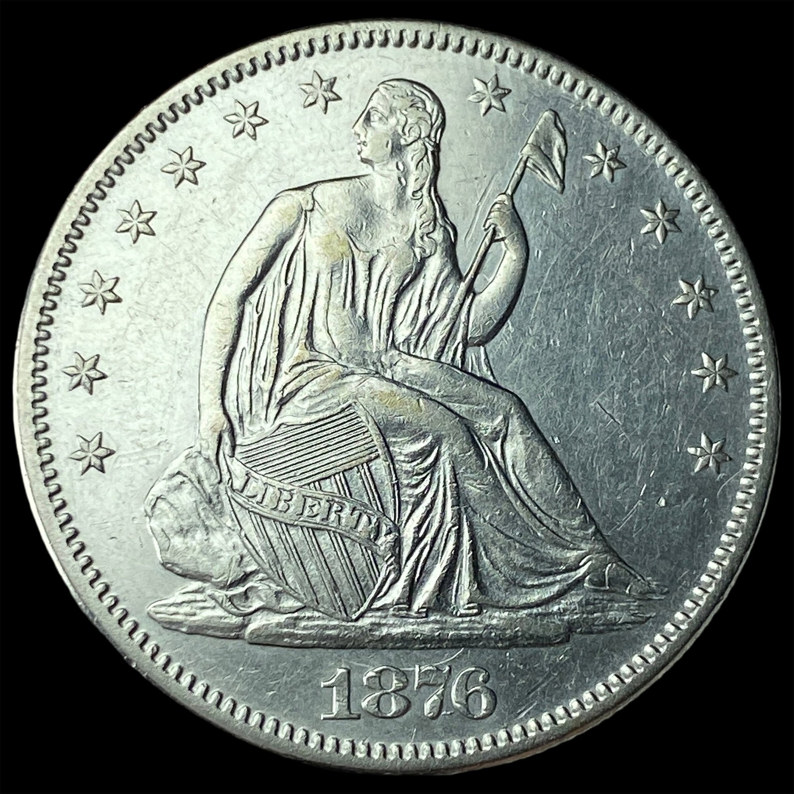 1876 Seated Liberty Half Dollar HIGH GRADE: 1876 Seated Liberty Half Dollar HIGH GRADE