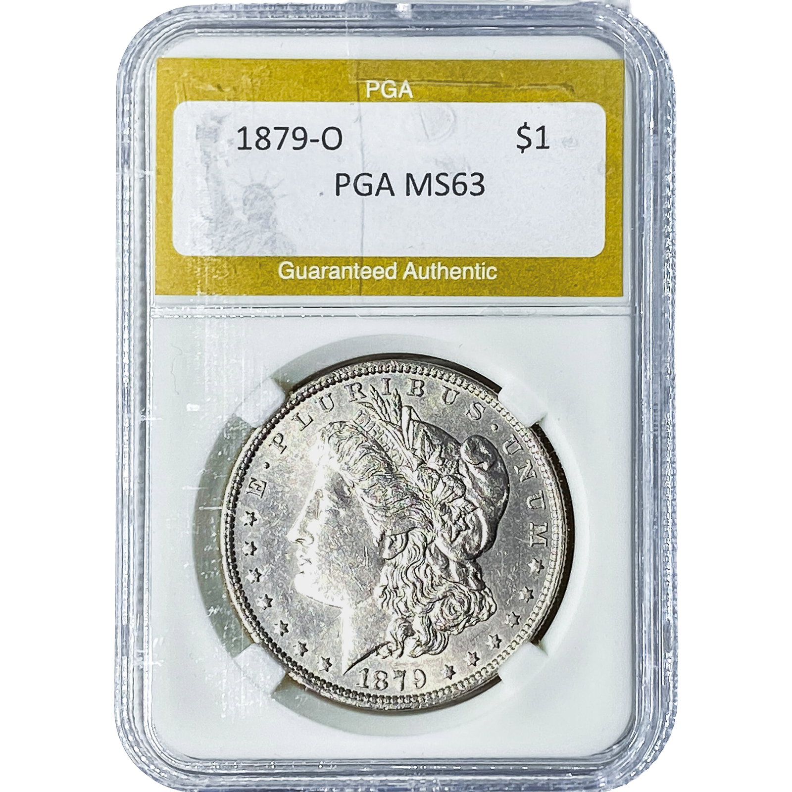 1879-O Morgan Silver Dollar PGA MS63: 1879-O Morgan Silver Dollar PGA MS63