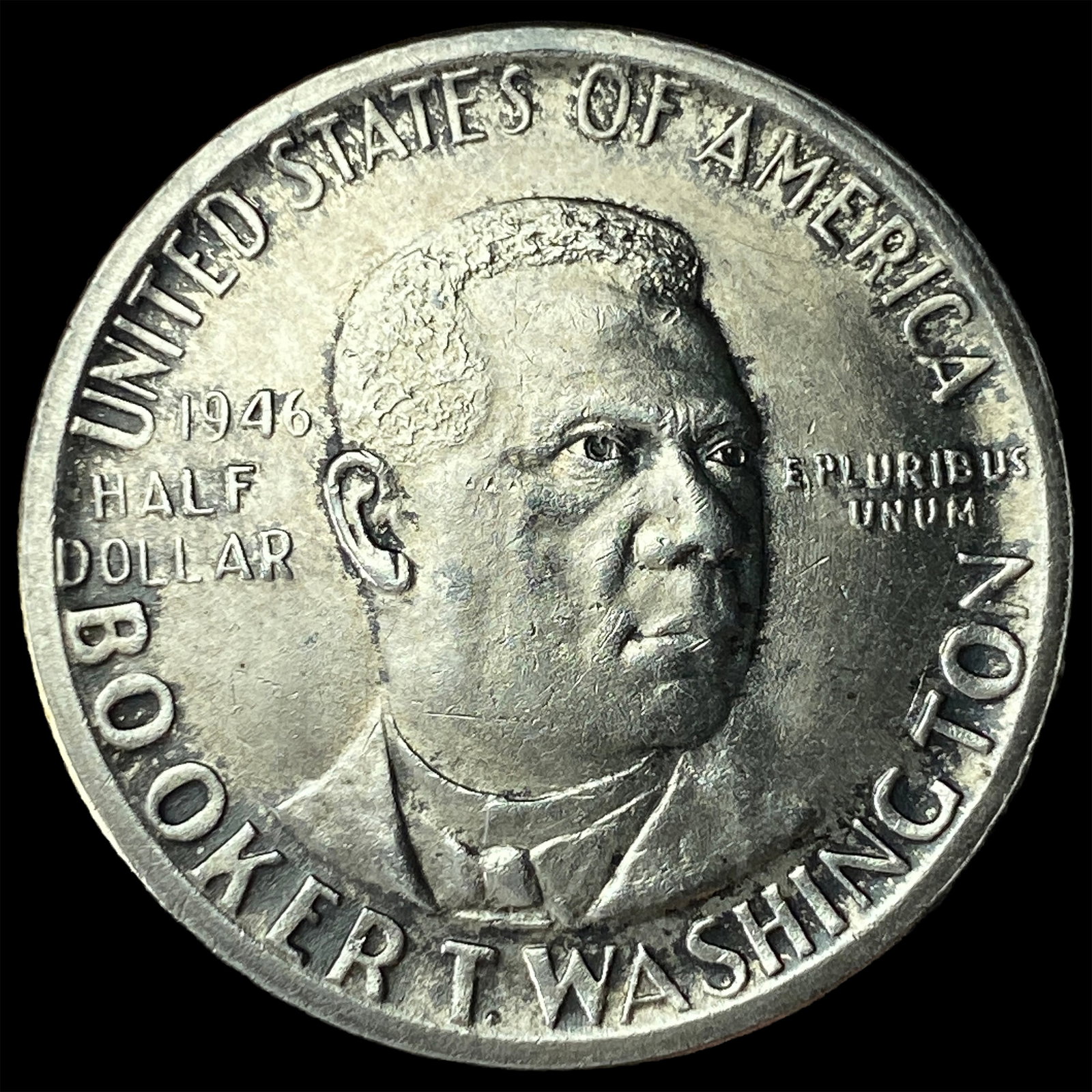 1946 Silver Half Dollar Booker T. Washington UNCIRCULATED: 1946 Silver Half Dollar Booker T. Washington UNCIRCULATED