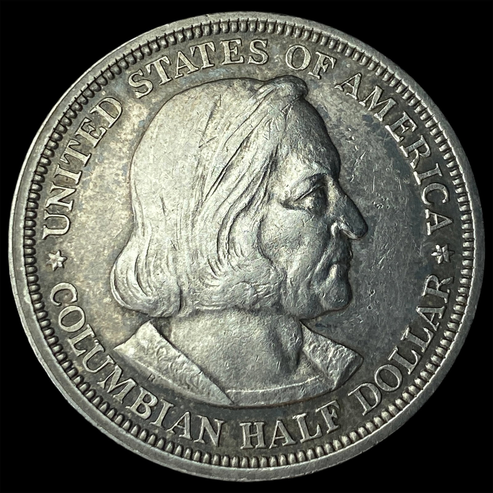 1893 Silver Columbian Half Dollar NEARLY UNCIRCULATED: 1893 Silver Columbian Half Dollar NEARLY UNCIRCULATED