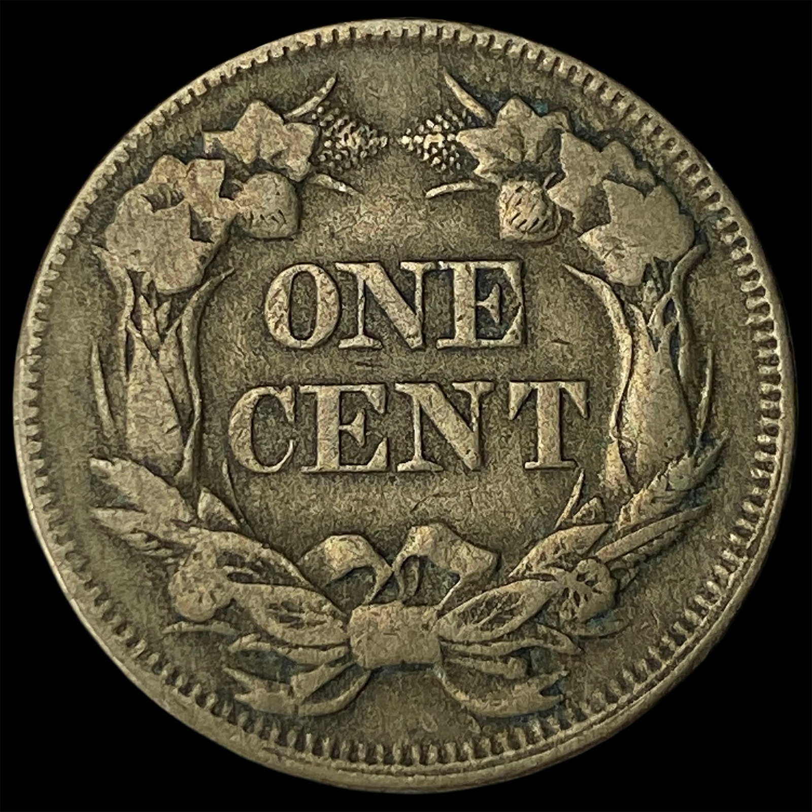 1857 Flying Eagle Cent NEARLY UNCIRCULATED - 2