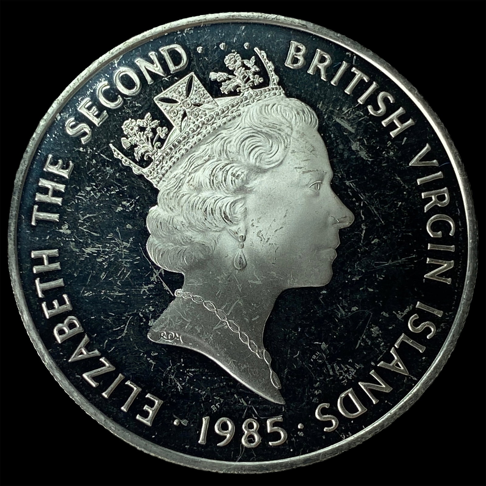 1985 British Virgin Islands Silver $20 GEM PROOF (1 of 2)