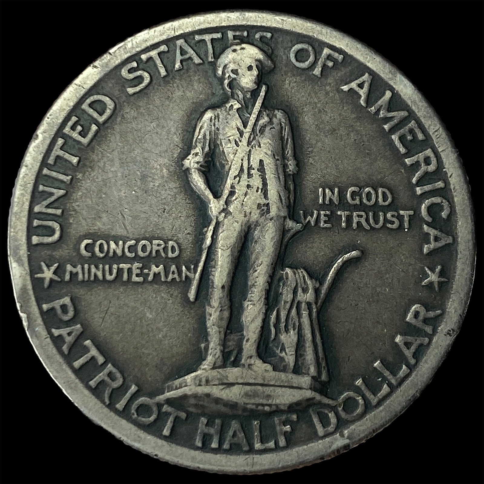 1925 Silver Lexington-Concord Half Dollar CLOSELY UNCIRCULATED: 1925 Silver Lexington-Concord Half Dollar CLOSELY UNCIRCULATED