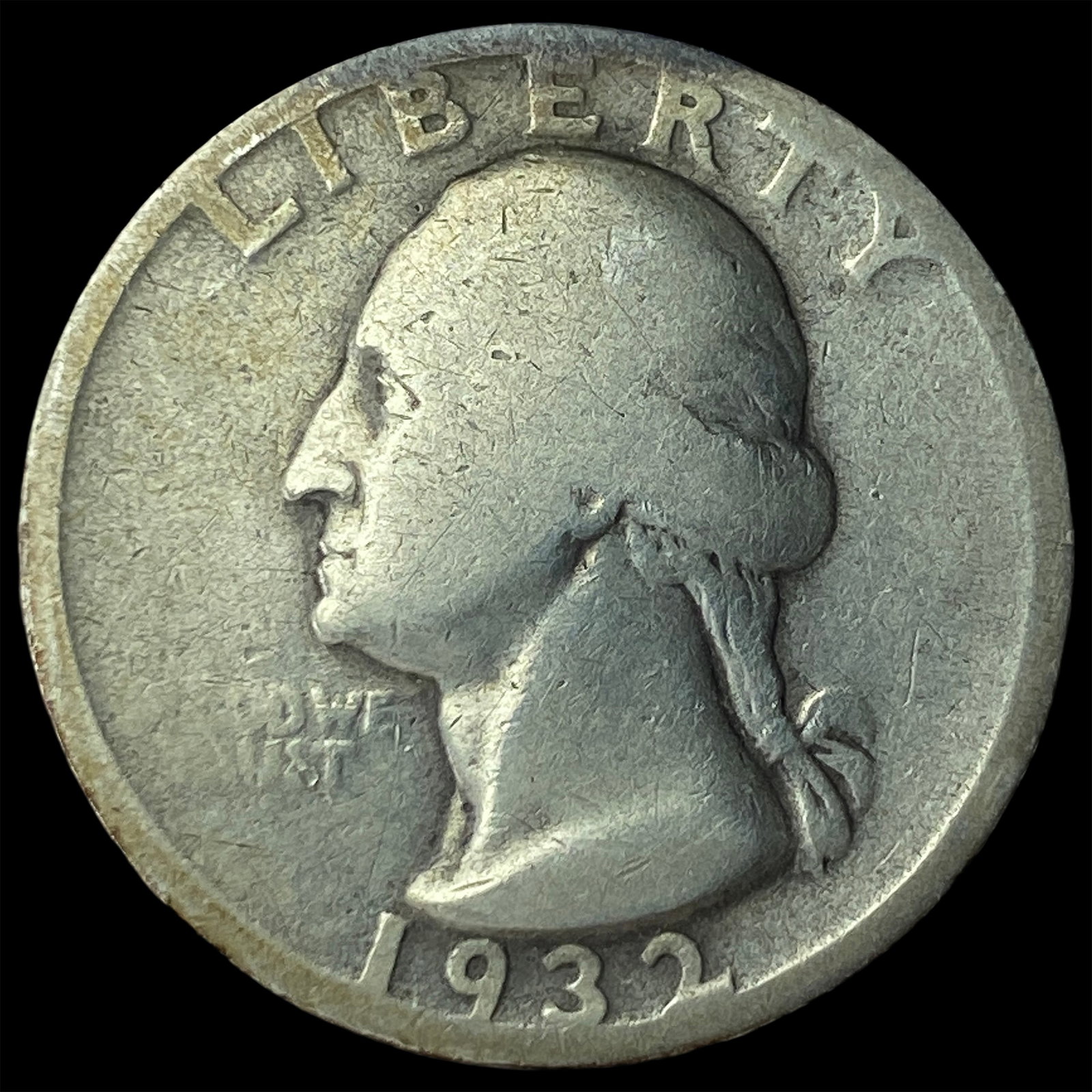 1932 Washington Silver Quarter LIGHTLY CIRCULATED: 1932 Washington Silver Quarter LIGHTLY CIRCULATED
