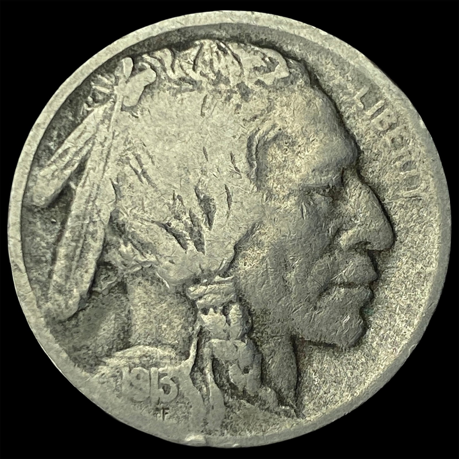 1913-S Buffalo Nickel Type 2 LIGHTLY CIRCULATED: 1913-S Buffalo Nickel Type 2 LIGHTLY CIRCULATED