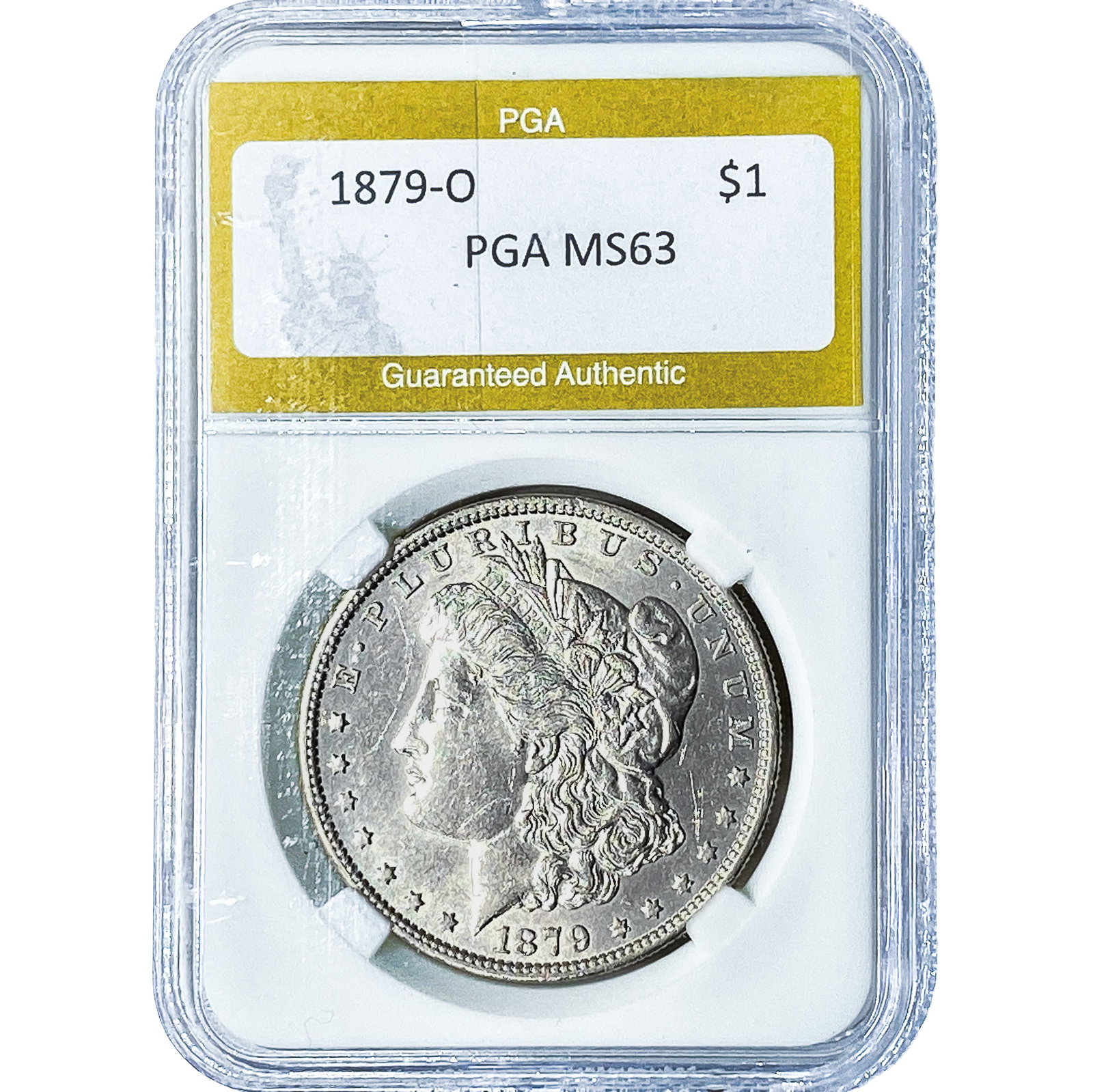 1879-O Morgan Silver Dollar PGA MS63: 1879-O Morgan Silver Dollar PGA MS63