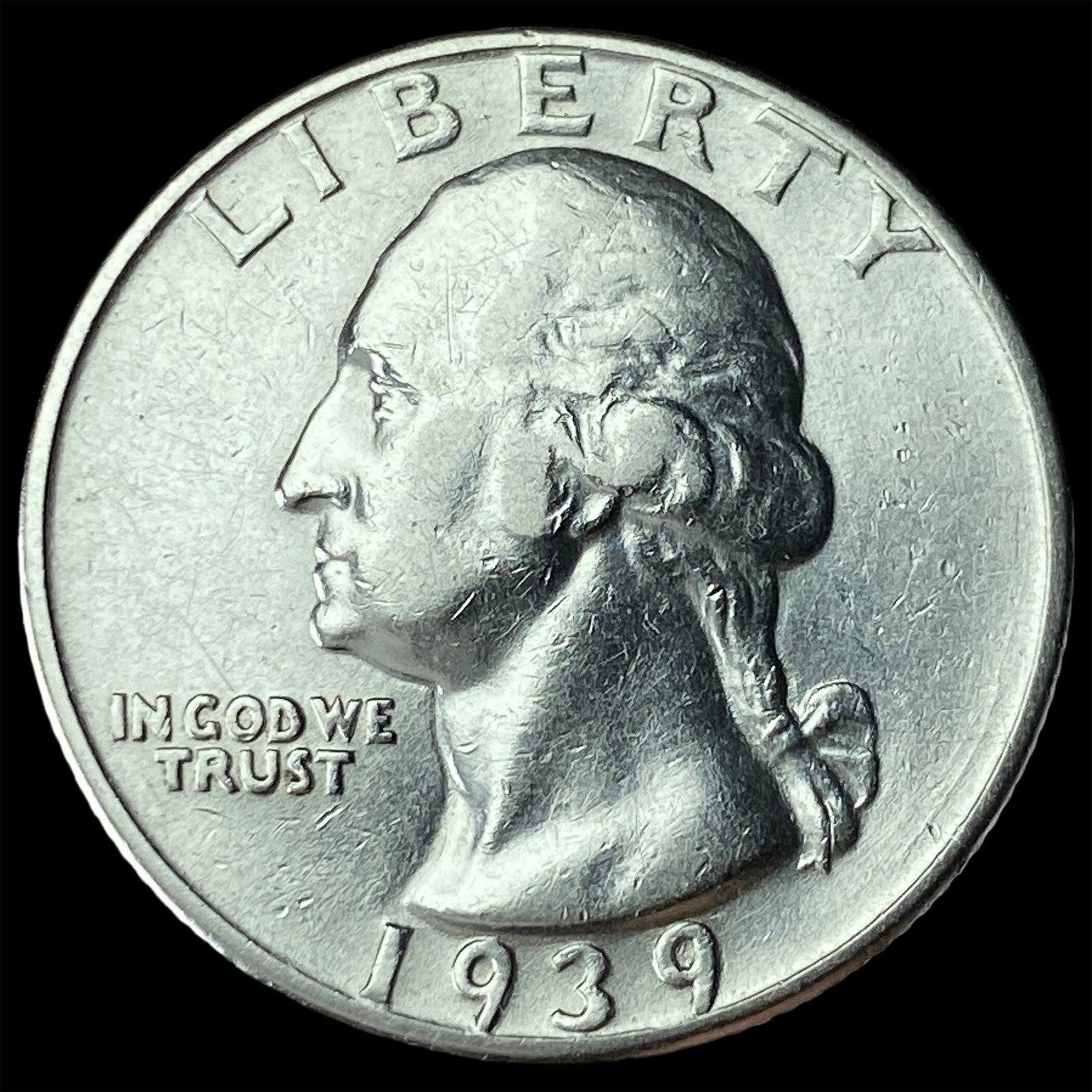 1939 Silver Washington Quarter UNCIRCULATED: 1939 Silver Washington Quarter UNCIRCULATED