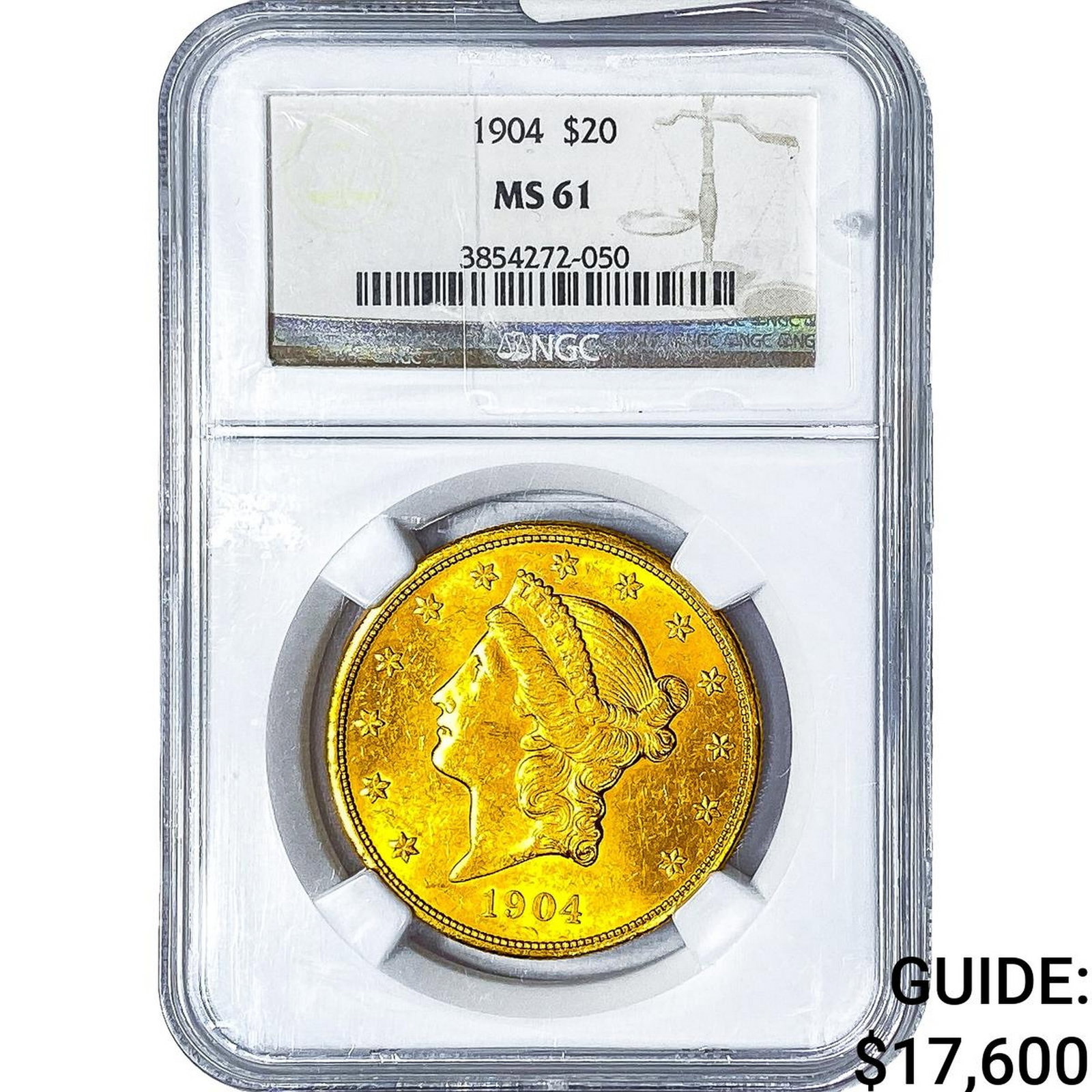 1904 $20 Gold Double Eagle NGC MS61 (1 of 4)