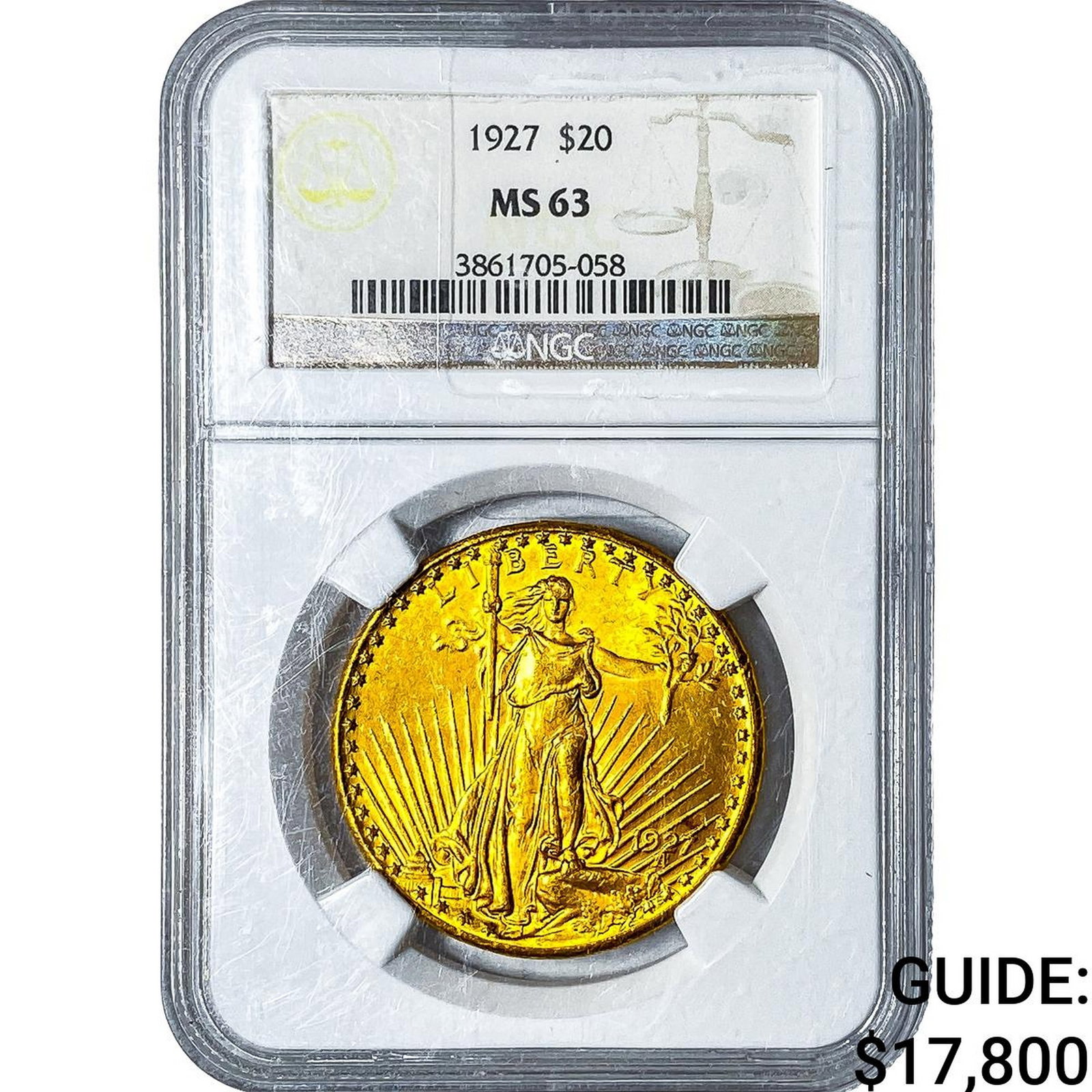 1927 $20 Gold Double Eagle NGC MS63 (1 of 4)