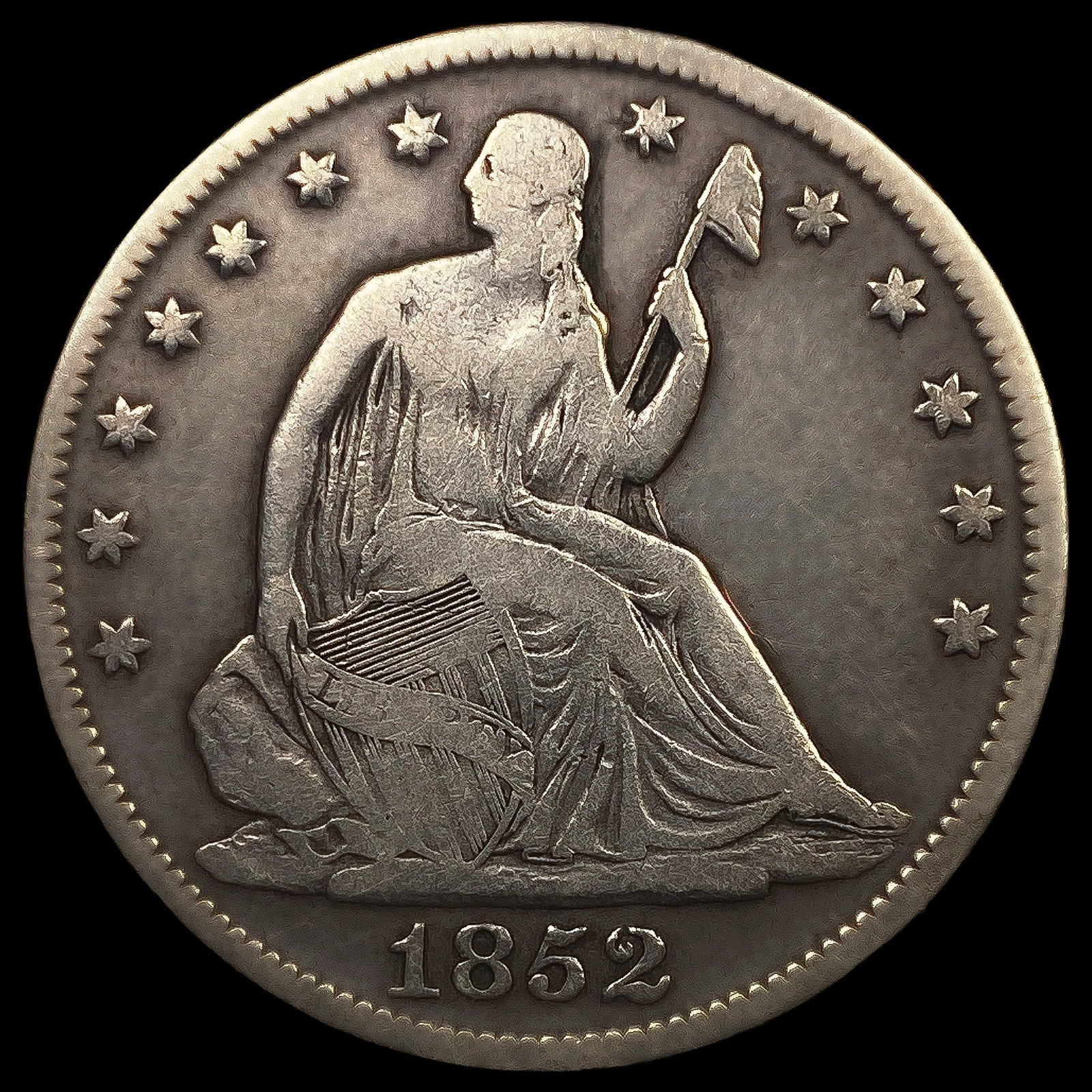 1852 Seated Liberty Half Dollar (1 of 2)