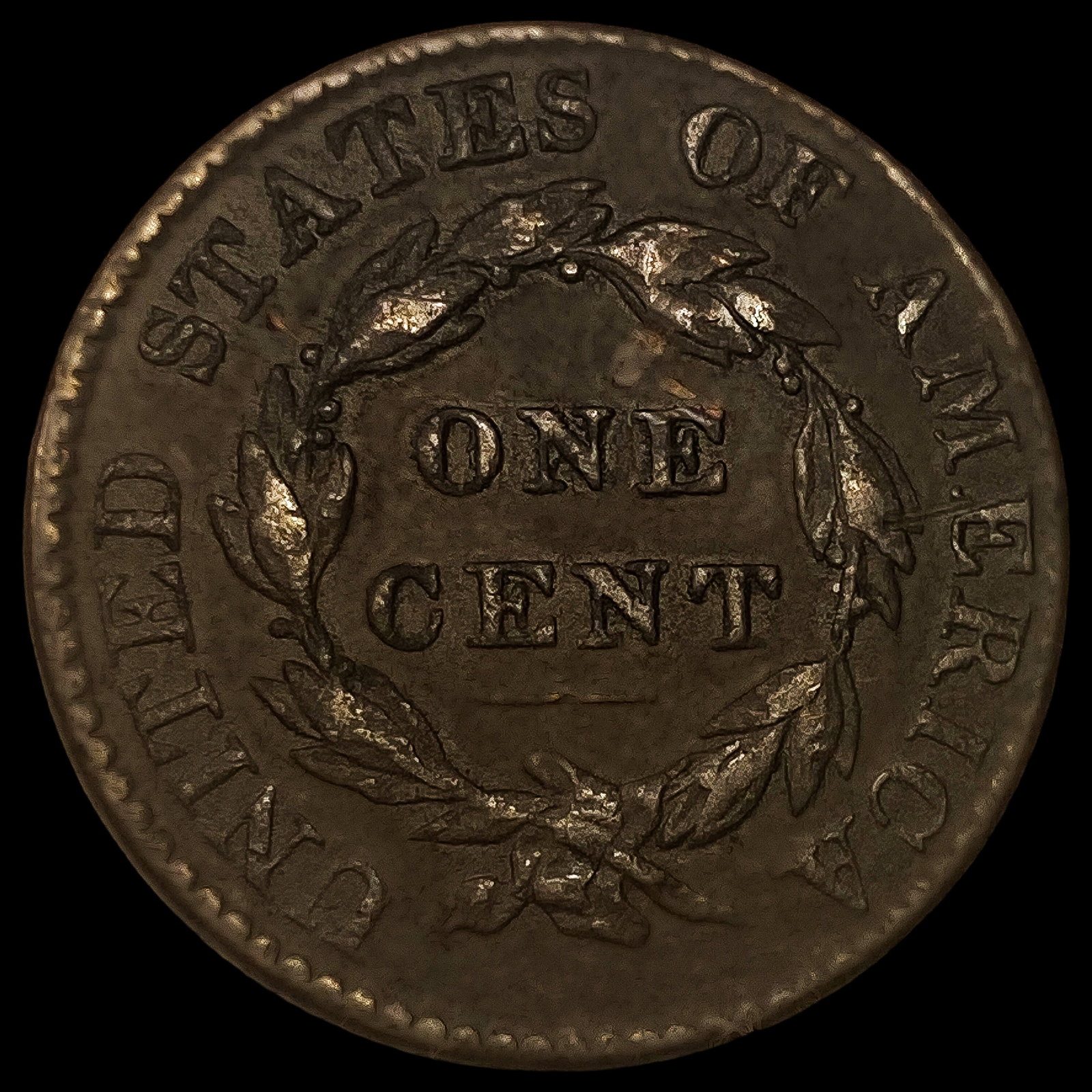 1824 Coronet Head Large Cent - 2