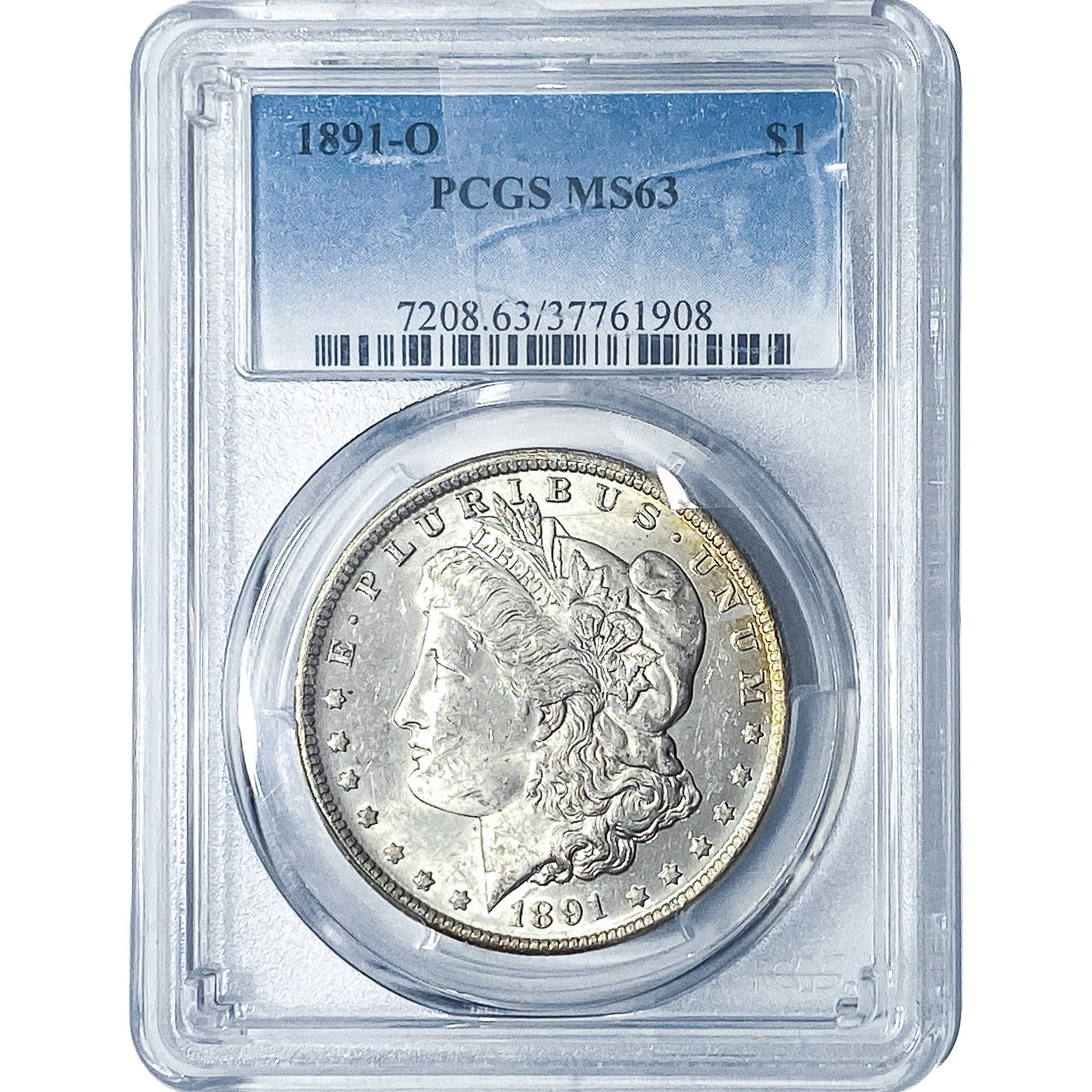 1891-O Morgan Silver Dollar PCGS MS63: 1891-O Morgan Silver Dollar PCGS MS63