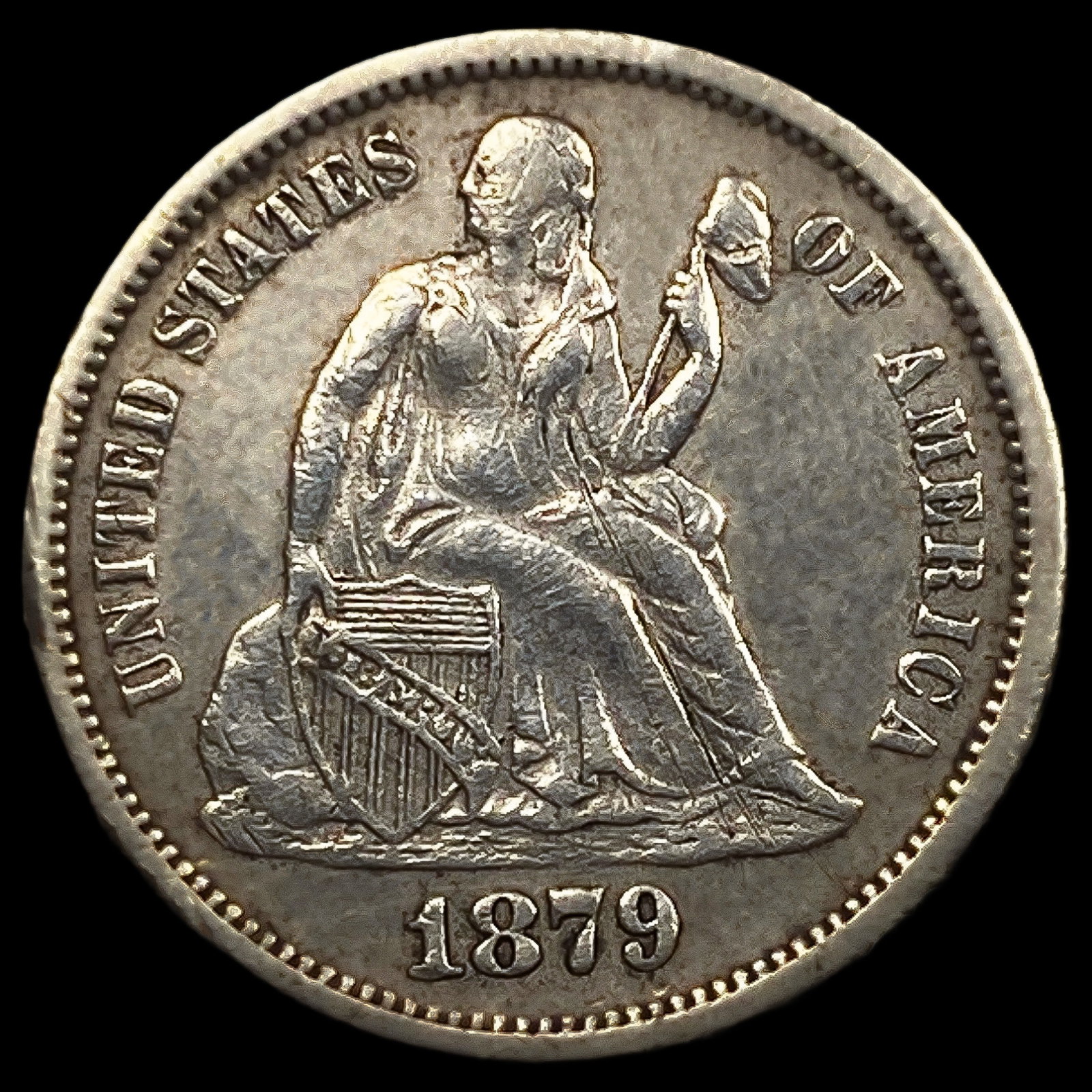 1879 Seated Liberty Dime: 1879 Seated Liberty Dime