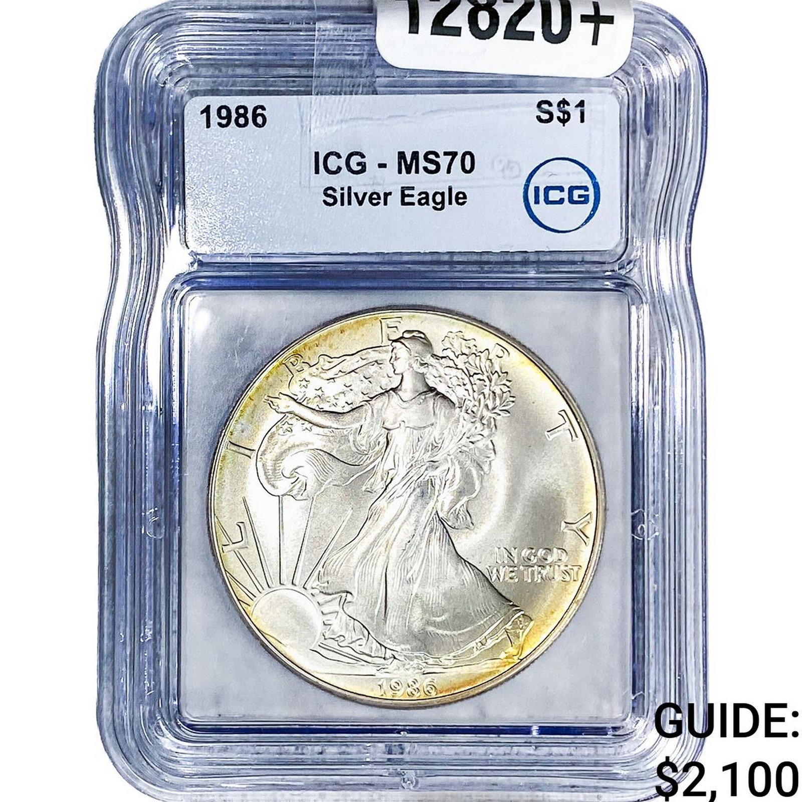 1986 Silver Eagle ICG MS70: 1986 Silver Eagle ICG MS70