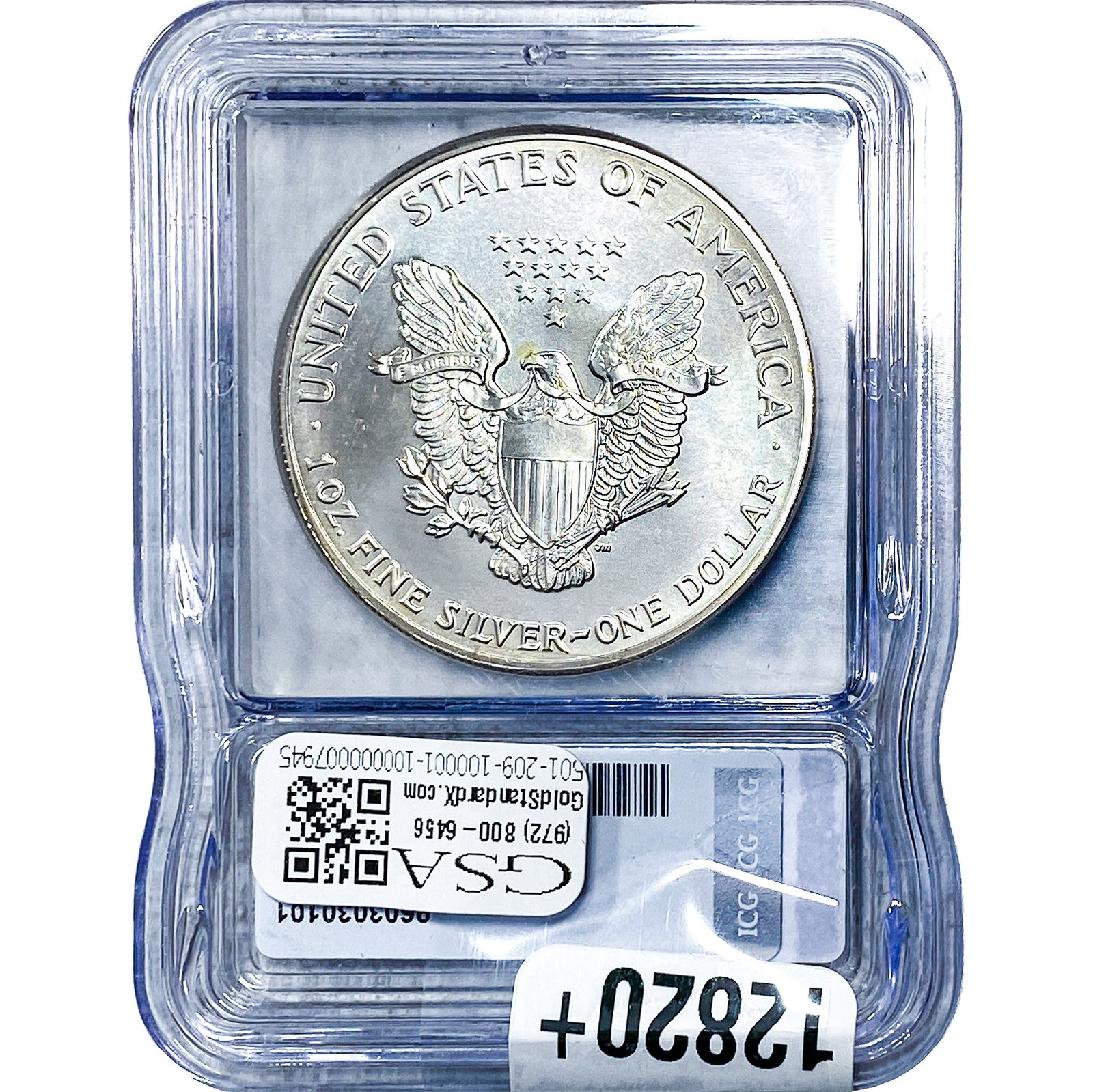 1986 Silver Eagle ICG MS70 - 2