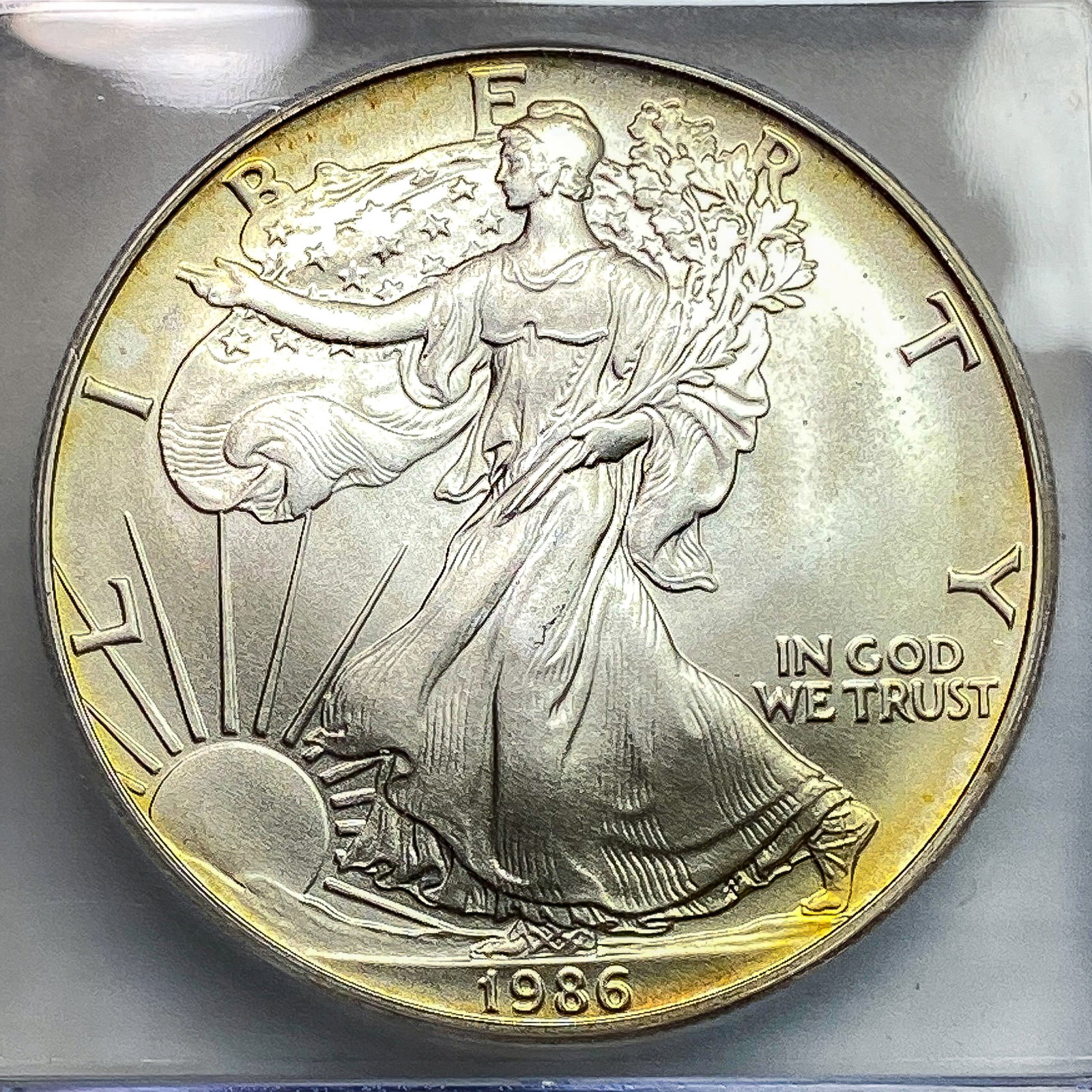 1986 Silver Eagle ICG MS70 - 3