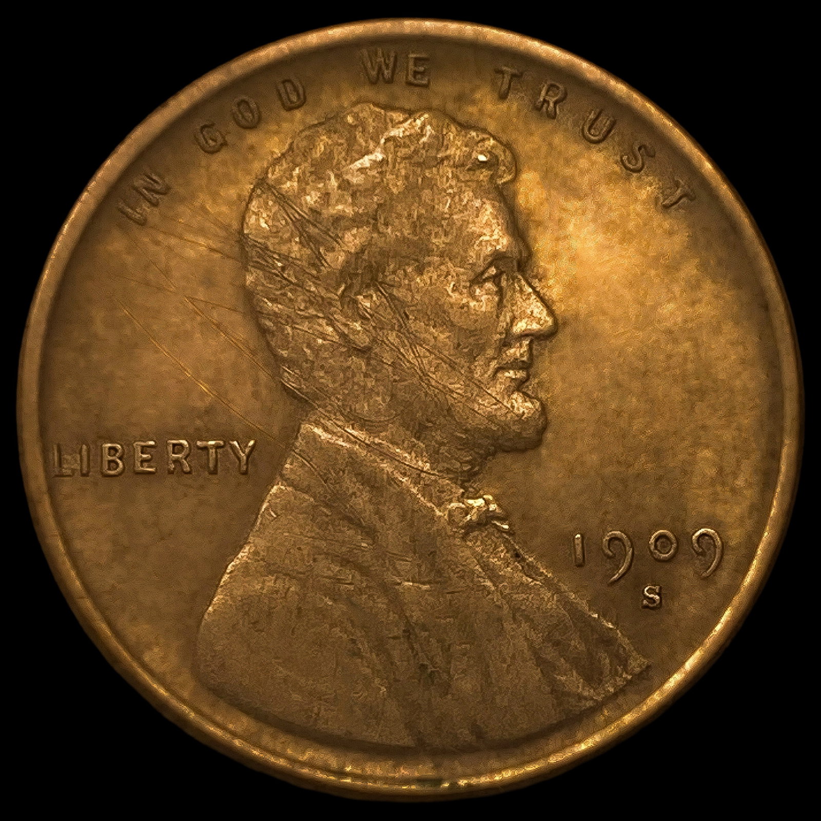 1909-S VDB Wheat Cent: 1909-S VDB Wheat Cent