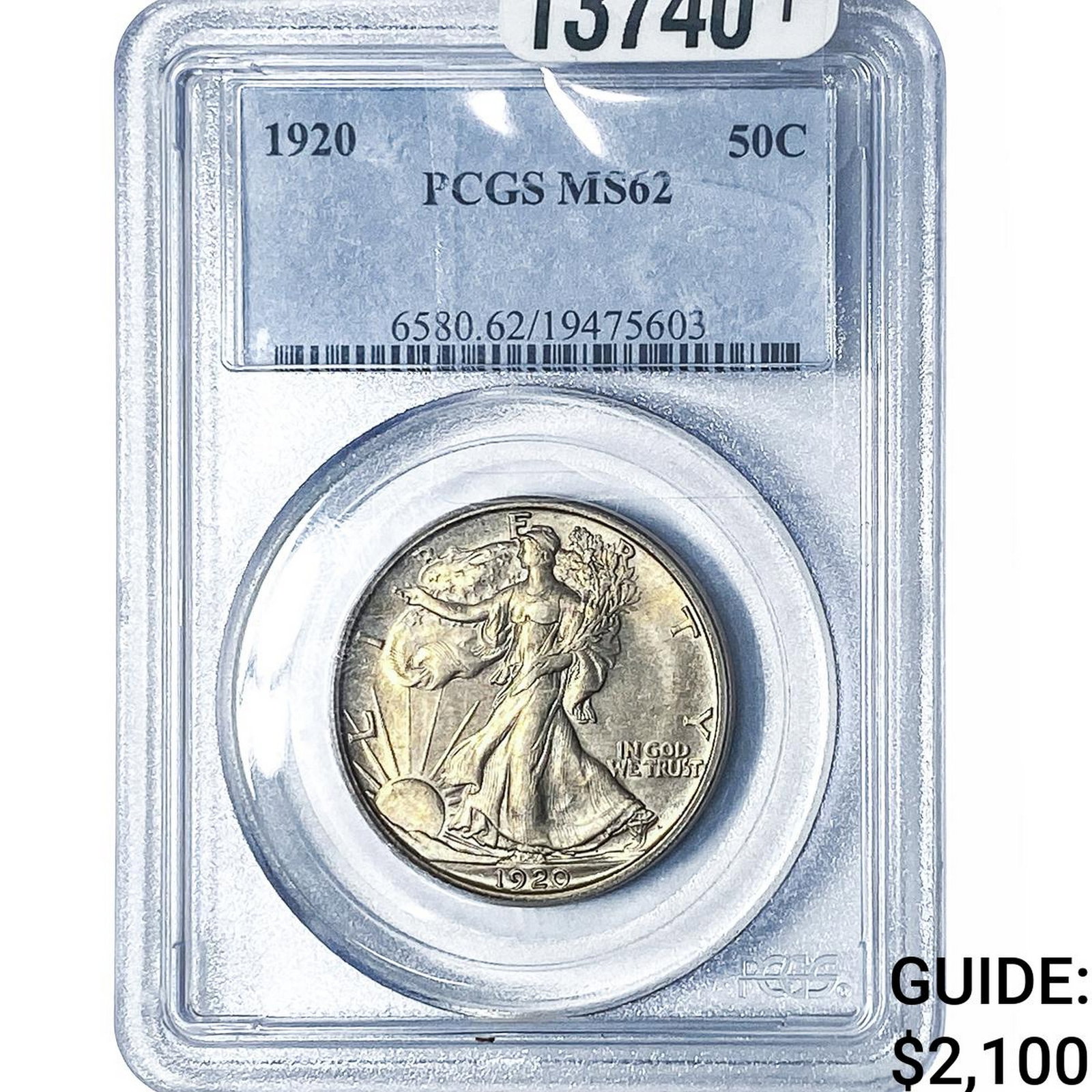 1920 Walking Liberty Half Dollar PCGS MS62 (1 of 4)