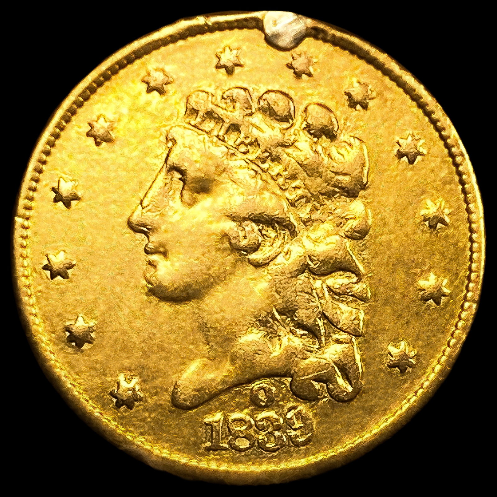 1839-O $2.50 Gold Quarter Eagle: 1839-O $2.50 Gold Quarter Eagle