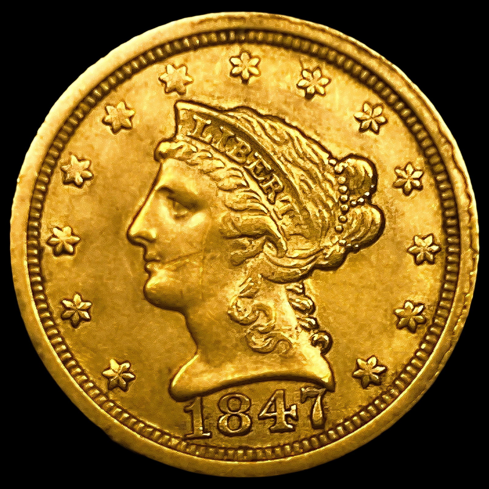 1847-O $2.50 Gold Quarter Eagle: 1847-O $2.50 Gold Quarter Eagle