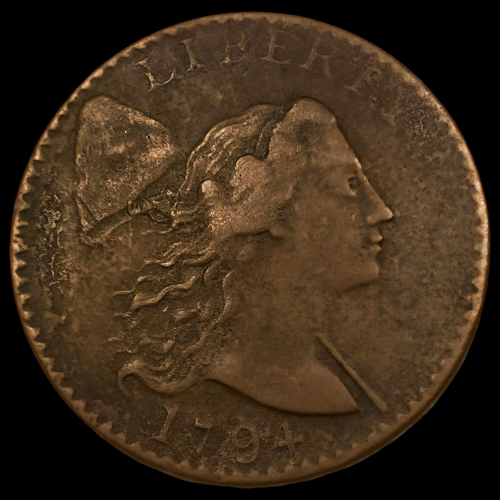 1794 S-26 Liberty Cap Large Cent (1 of 2)
