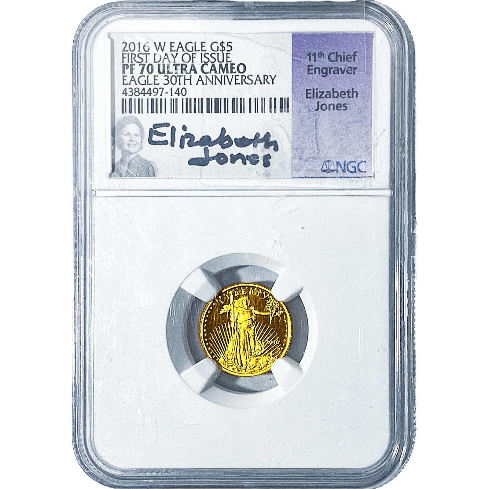 2016-W $5 Gold American Eagle 1/4oz NGC PF70 Ultra Cameo: 2016-W $5 Gold American Eagle 1/4oz NGC PF70 Ultra Cameo