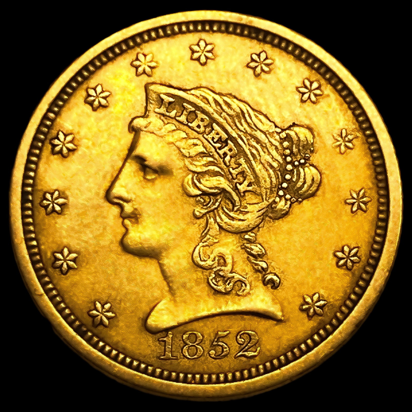 1852-O $2.50 Gold Quarter Eagle: 1852-O $2.50 Gold Quarter Eagle