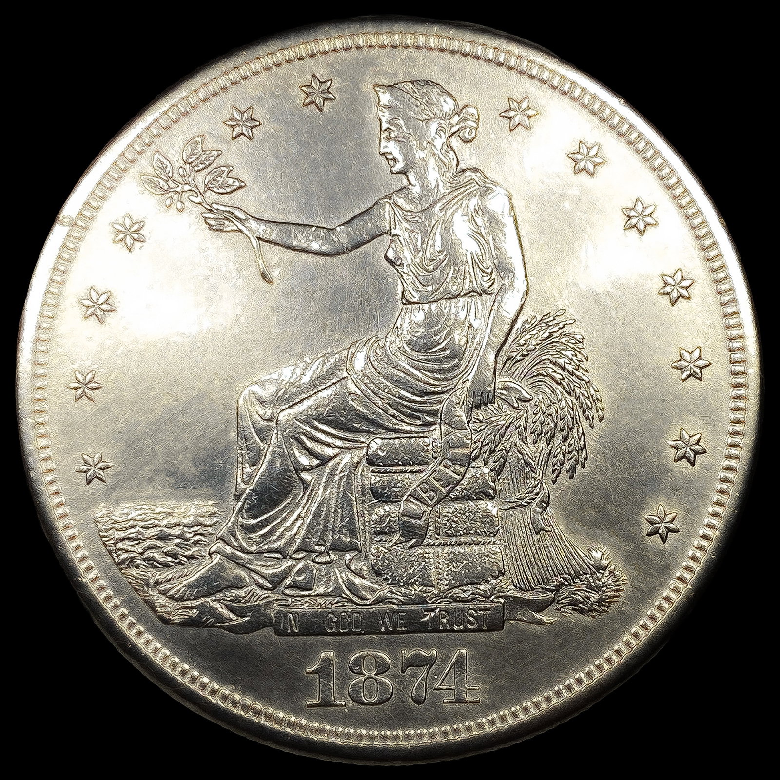 1874-S Silver Trade Dollar: 1874-S Silver Trade Dollar