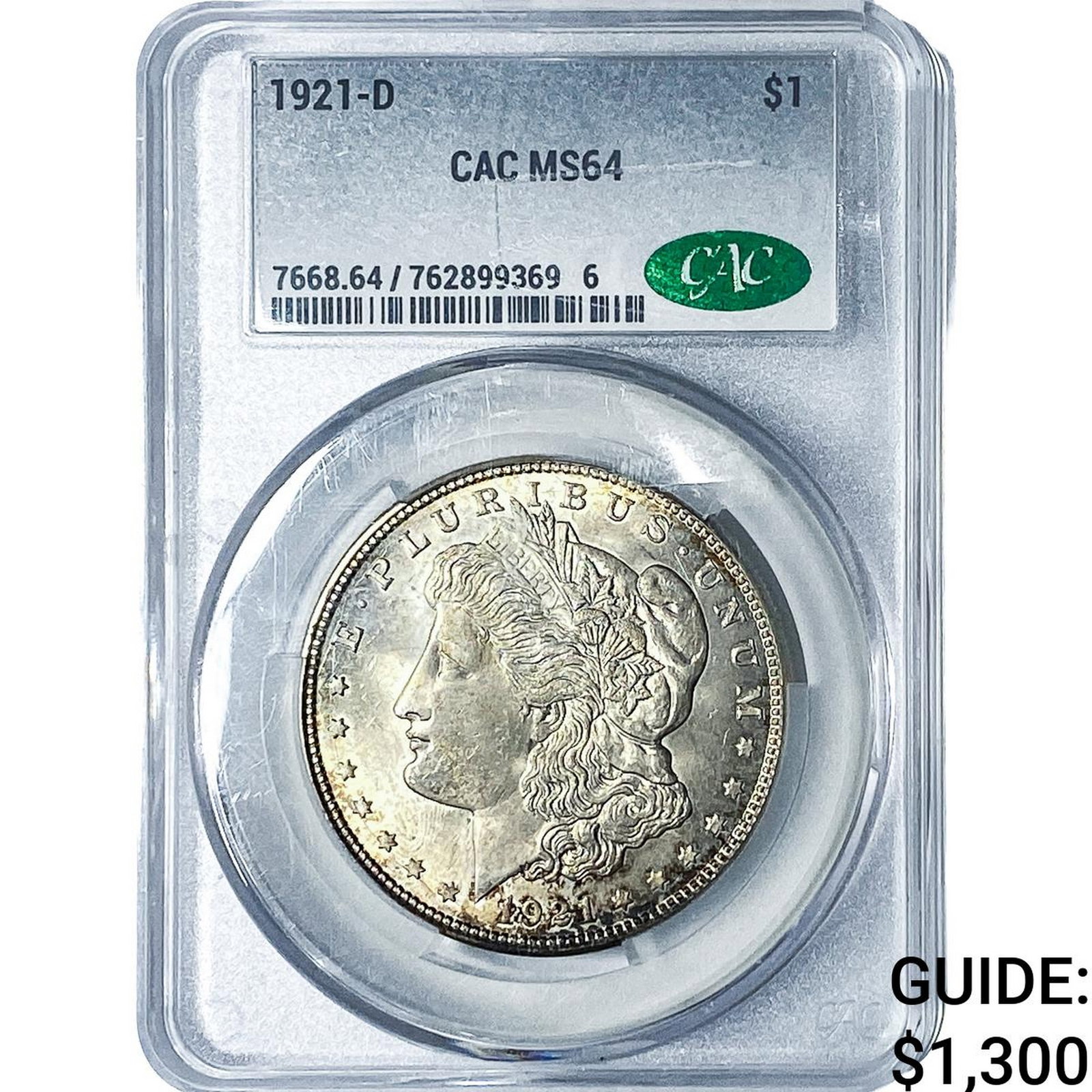 1921-D Morgan Silver Dollar CAC MS64 (1 of 4)
