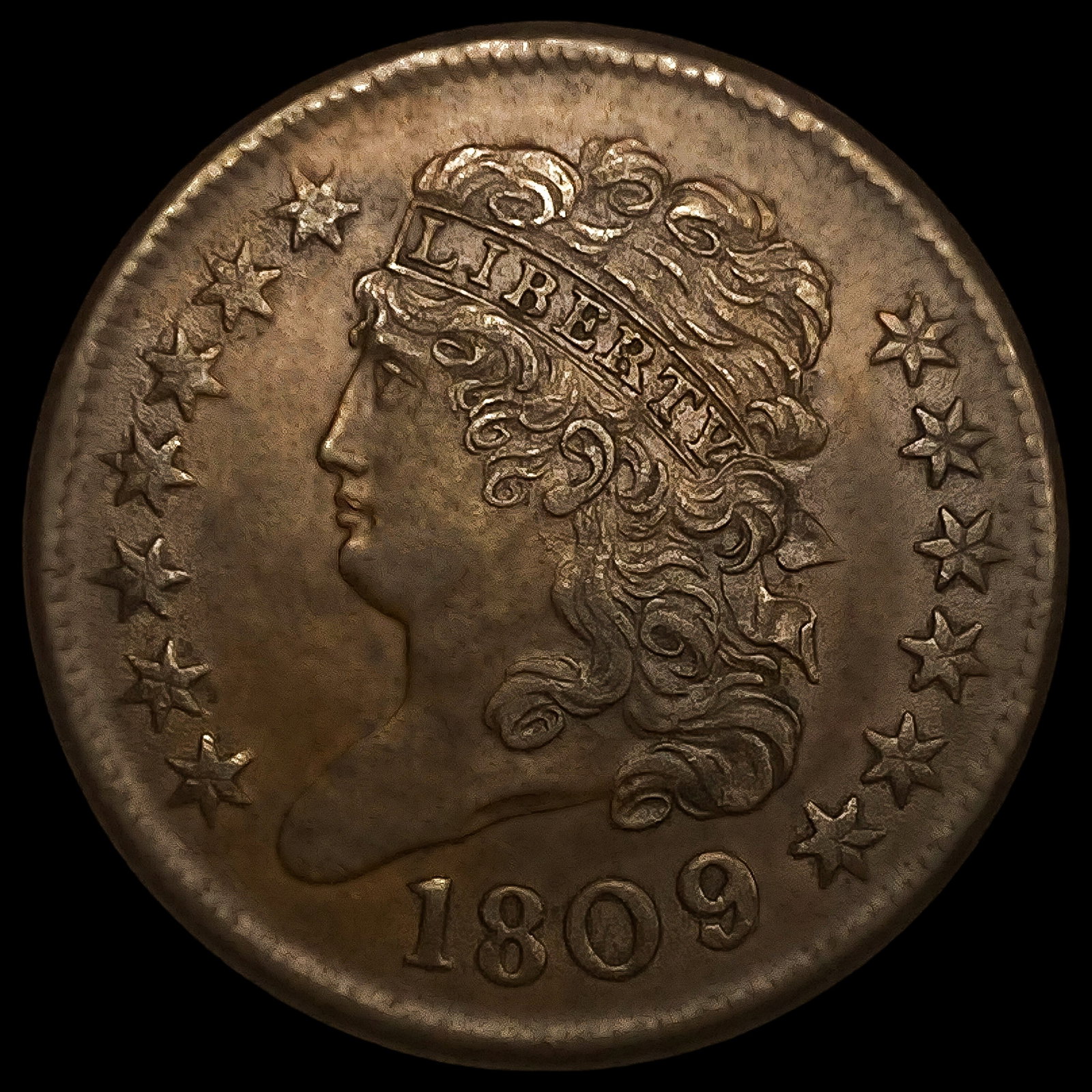 1809/6 Classic Head Half Cent: 1809/6 Classic Head Half Cent