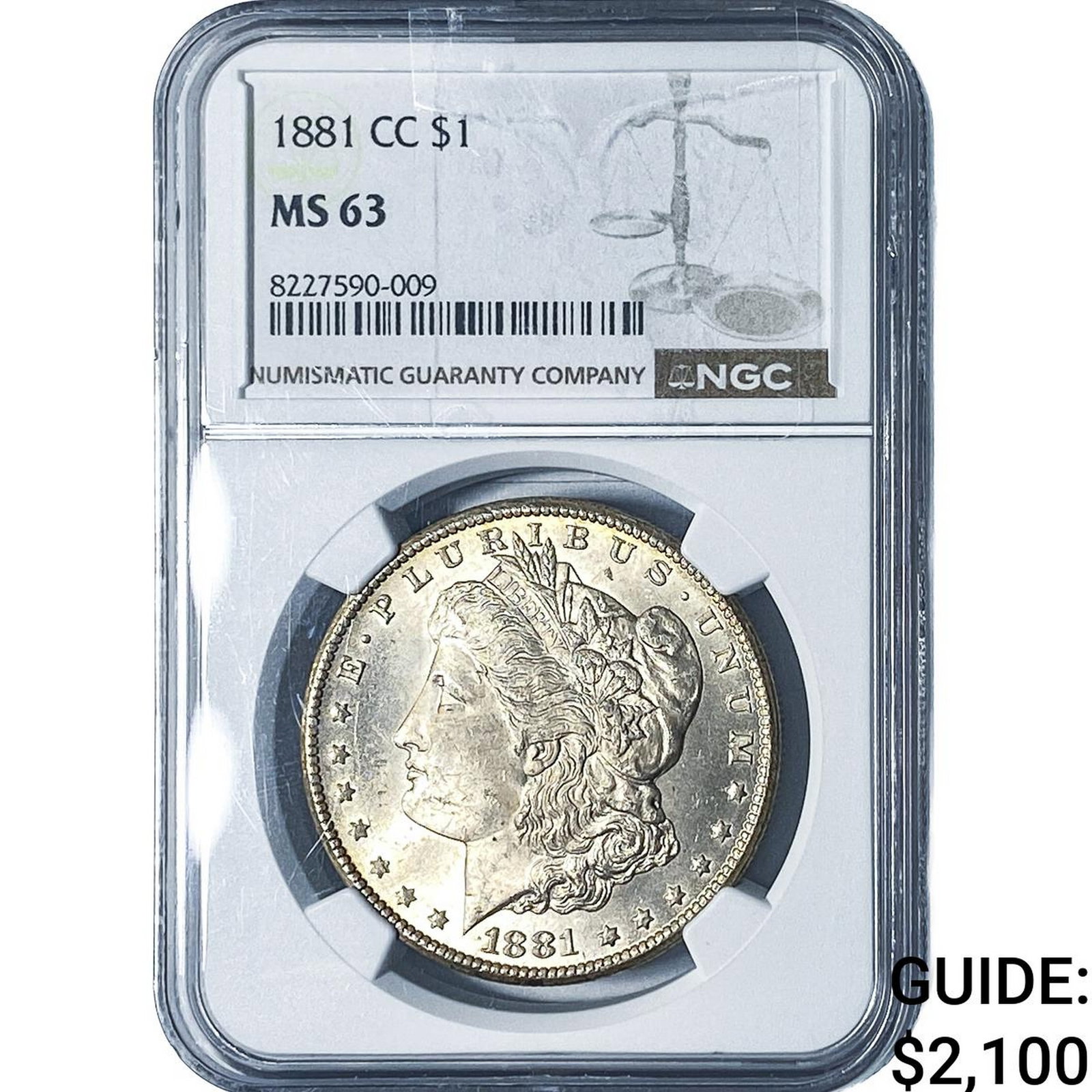1881-CC Morgan Silver Dollar NGC MS63 (1 of 4)