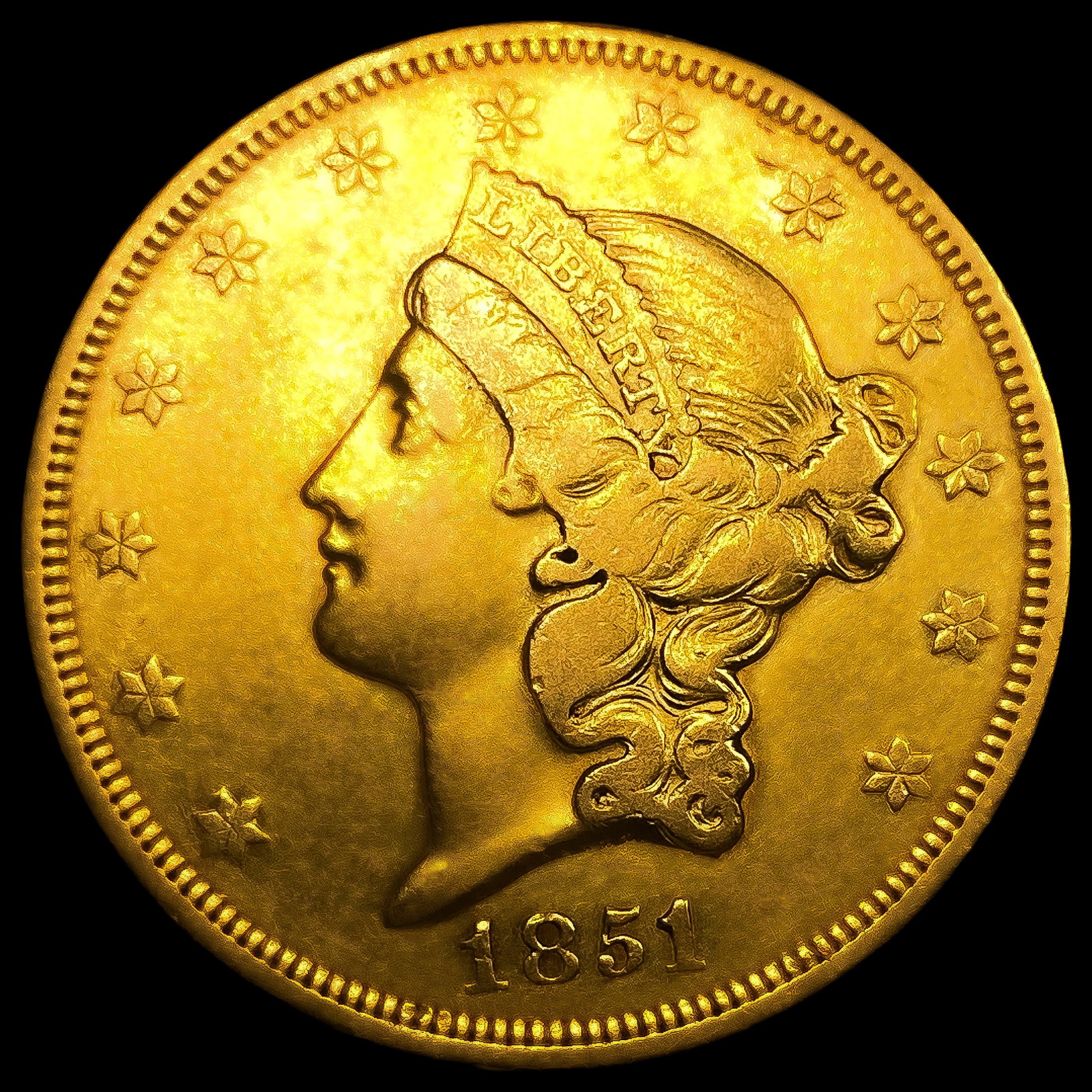 1851 $20 Gold Double Eagle: 1851 $20 Gold Double Eagle