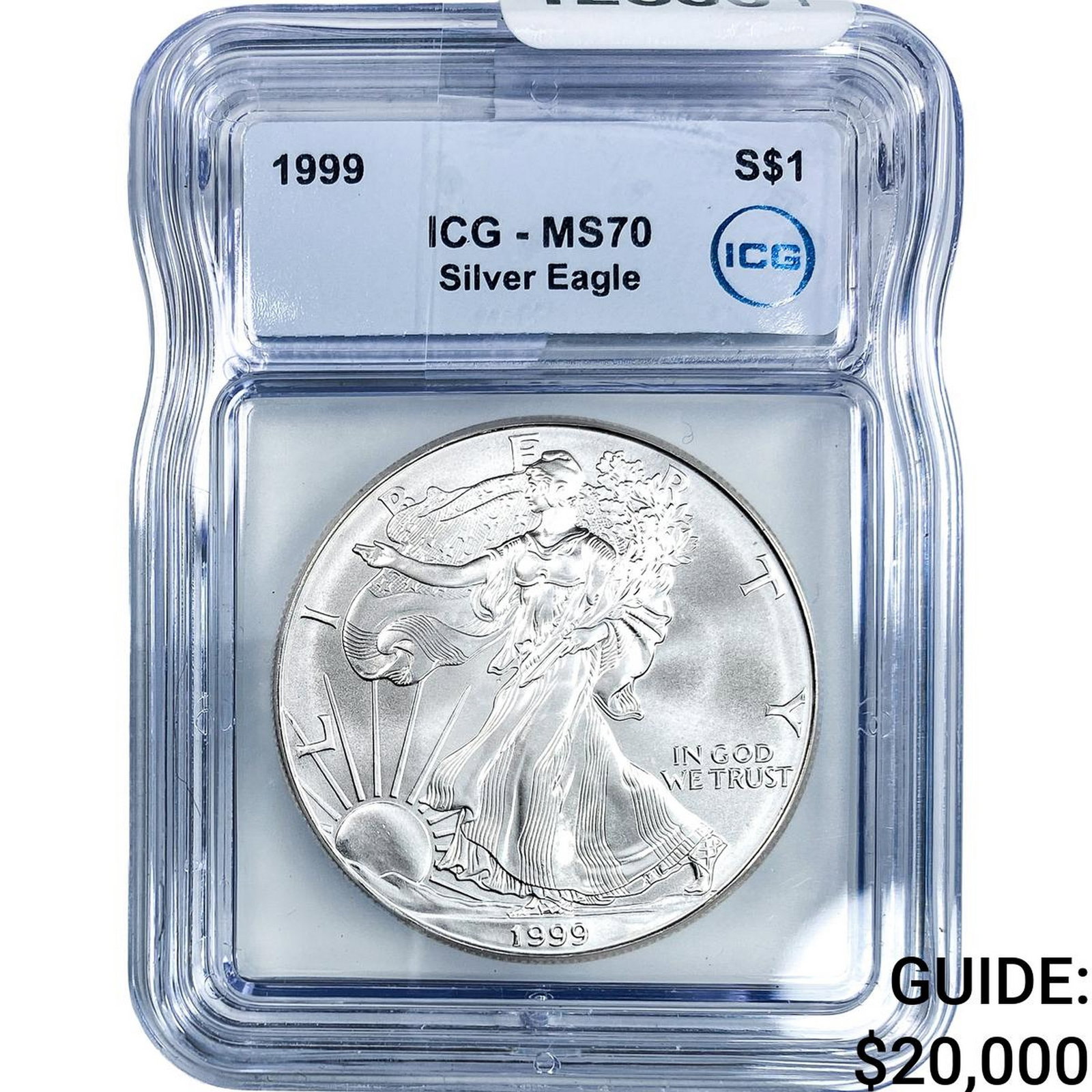 1999 Silver Eagle ICG MS70: 1999 Silver Eagle ICG MS70