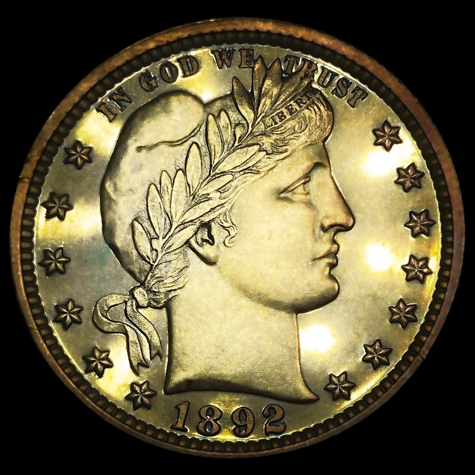 1892 Barber Quarter: 1892 Barber Quarter