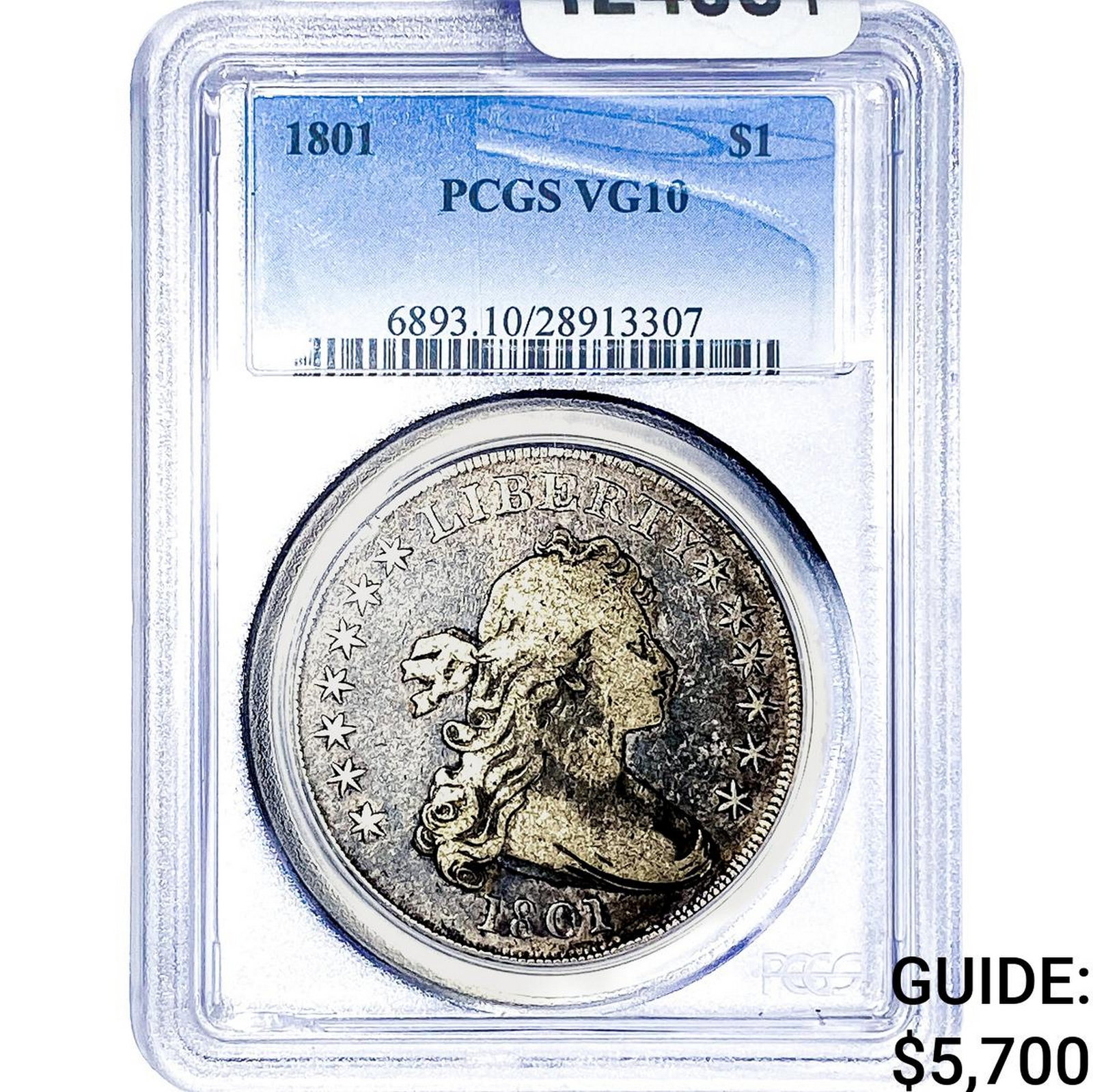 1801 Draped Bust Dollar PCGS VG10 (1 of 4)