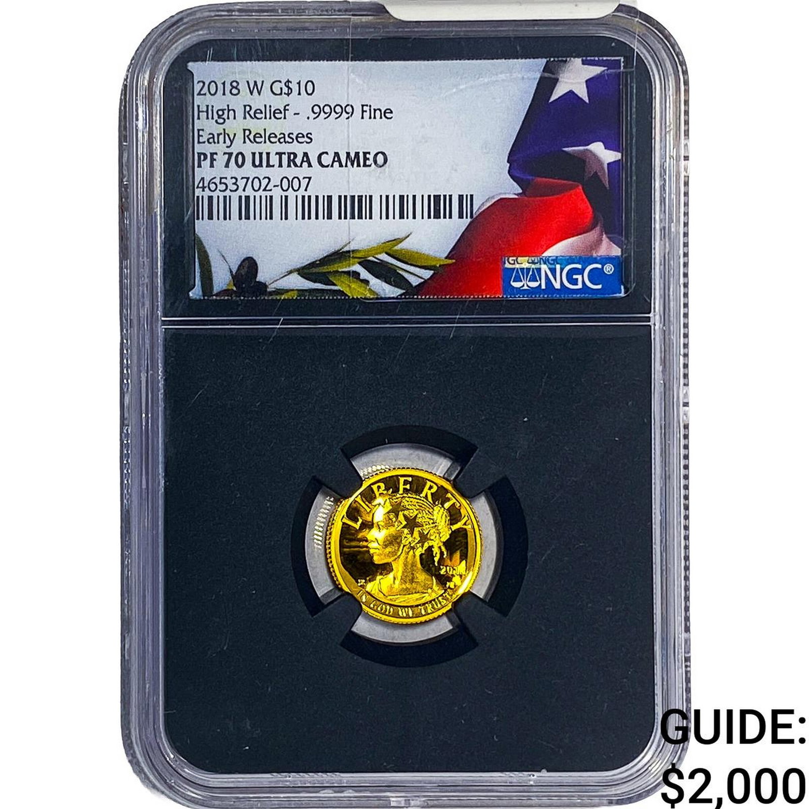 2018-W 1/10oz Gold $10 Liberty NGC PF70 UC: 2018-W 1/10oz Gold $10 Liberty NGC PF70 UC