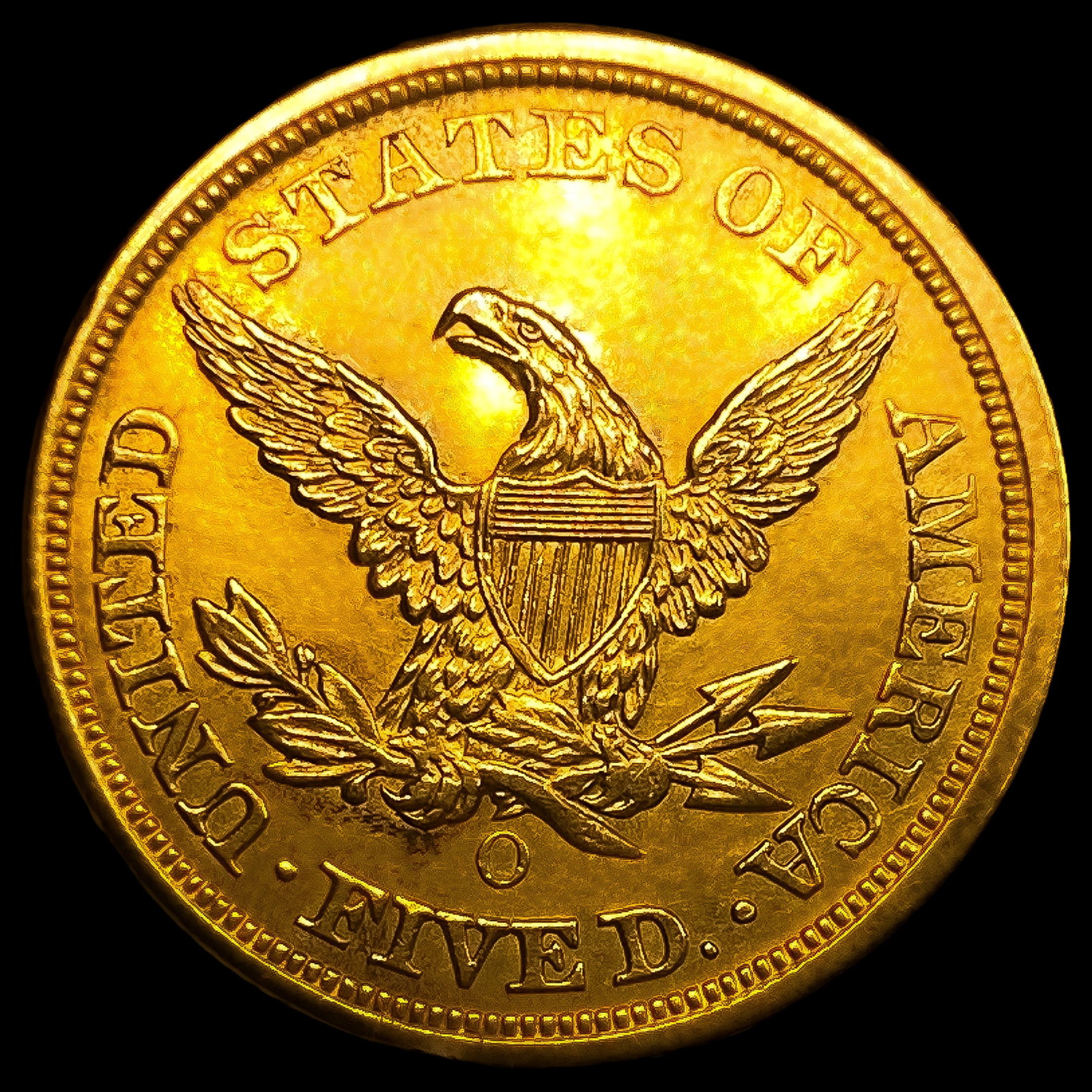 1856-O $5 Gold Half Eagle - 2