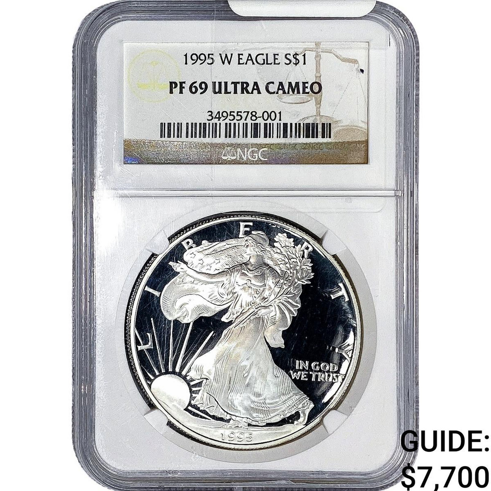 1995-W Silver Eagle NGC PF69 Ultra Cameo (1 of 4)
